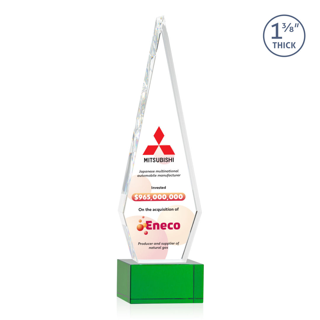 Springfield VividPrint™ Award on Hancock Base - Green 10