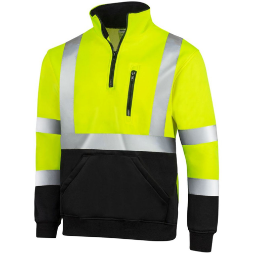 VISIPRO Reflective Colorblock Safety Quarter-Zip Sweatshirt 6