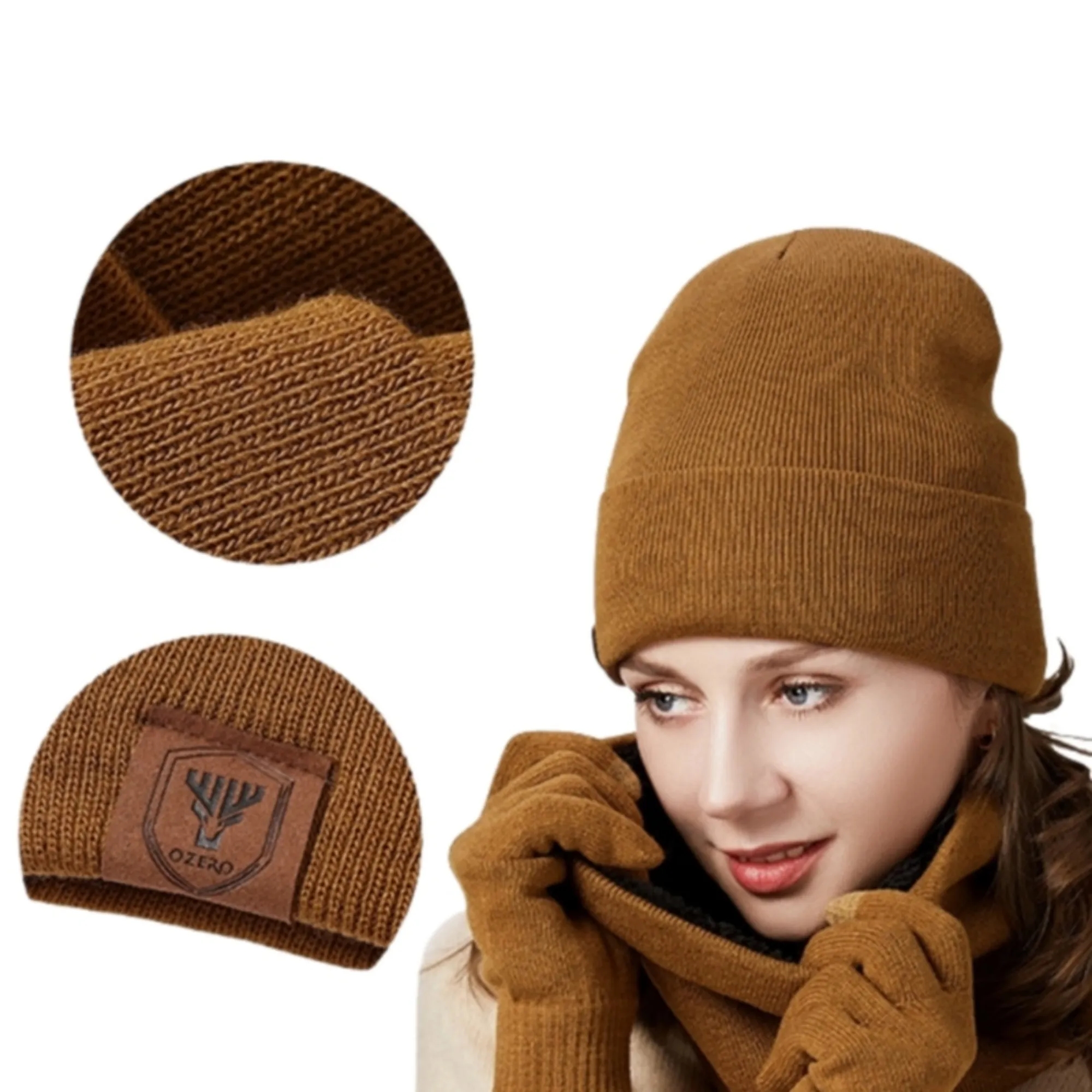 Warm Soft Solid Beanie Knit Winter Hat 2