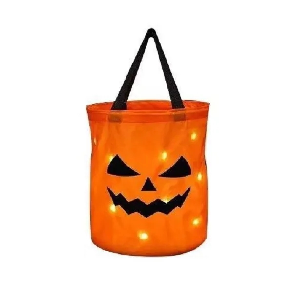 LED Pumpkin Drawstring Bag 2