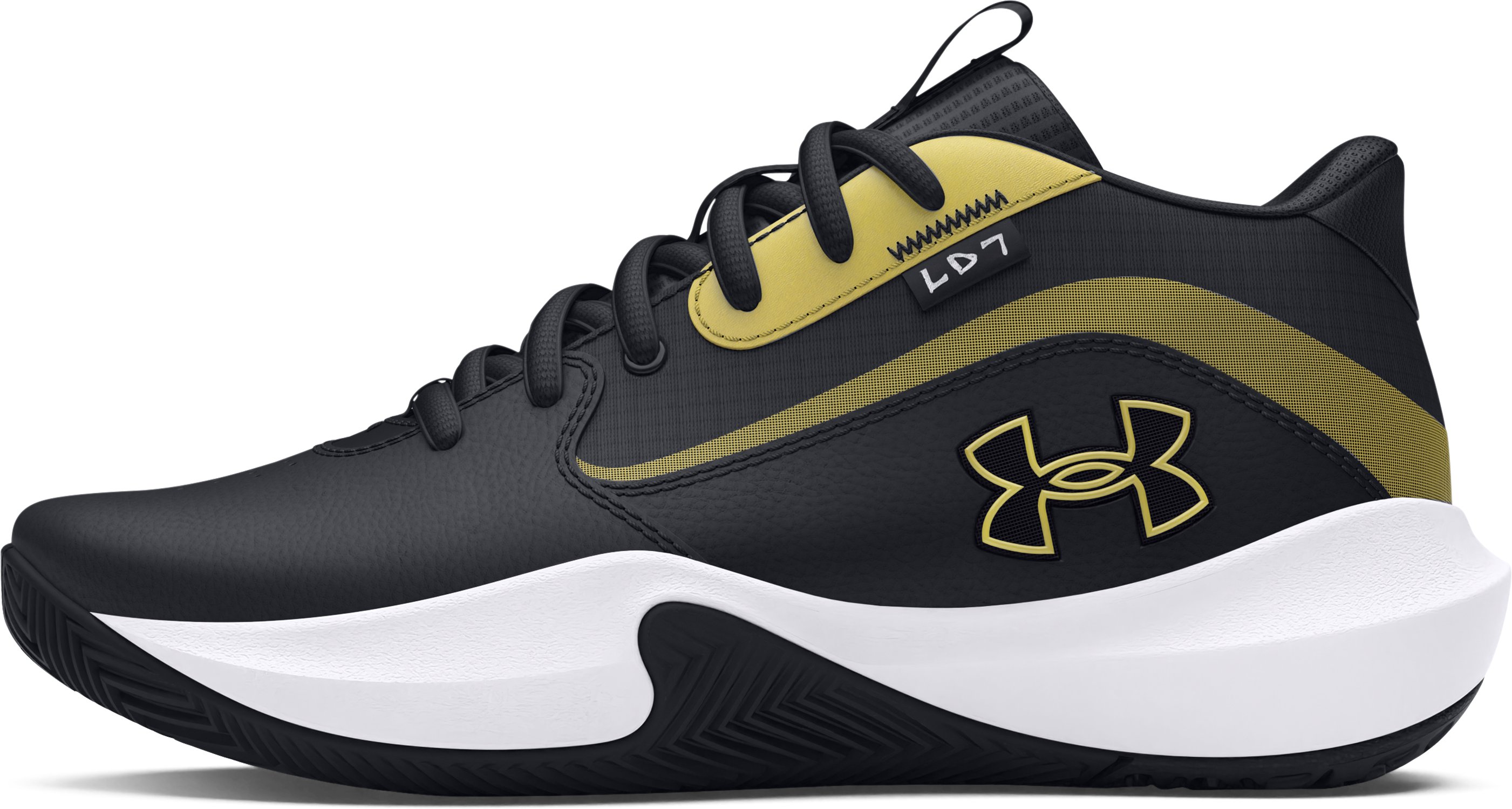 UA Lockdown 7 Grade School Basketball Shoes 3