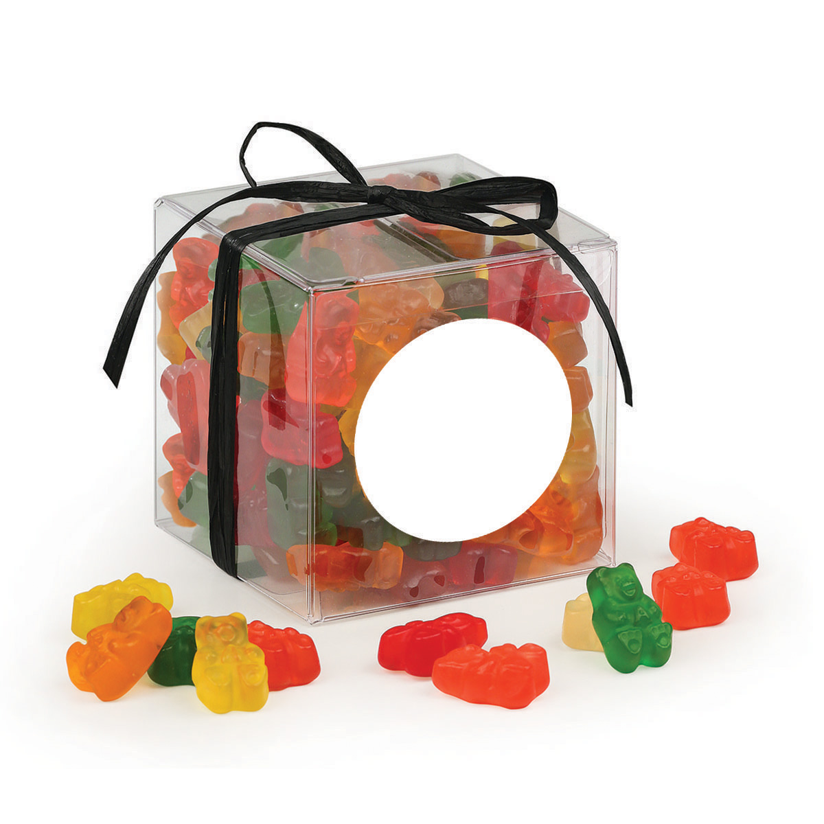 Stylish Acetate Cube with Gummi Bears 1