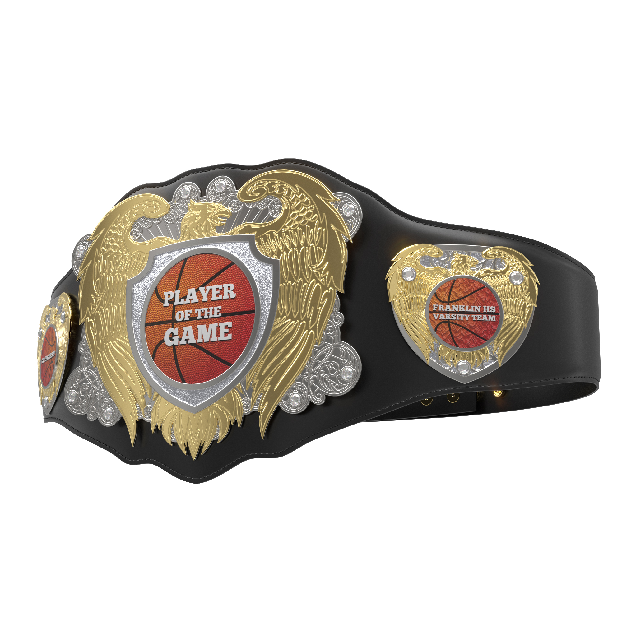 Express Vibraprint® Legion Award Belt w/ Black Leather