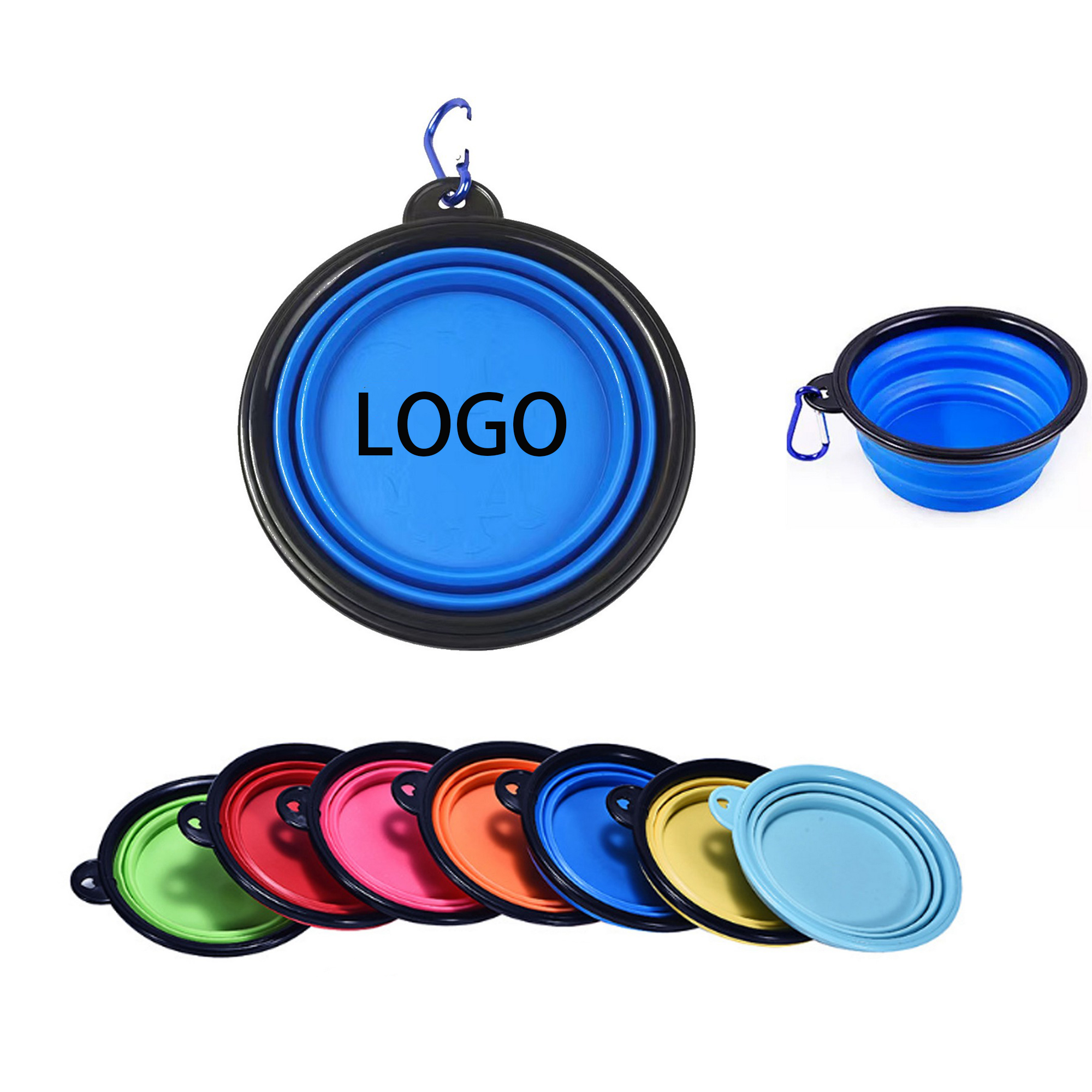 Silicone Collapsible Dog Pet Bowl MOQ 1pcs 2