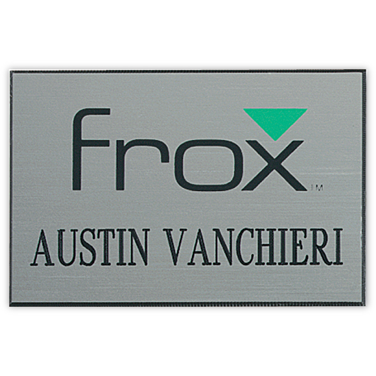 Hollywood Plastic Name Badge (Custom sized between 6 and 9 sq. in.) 1