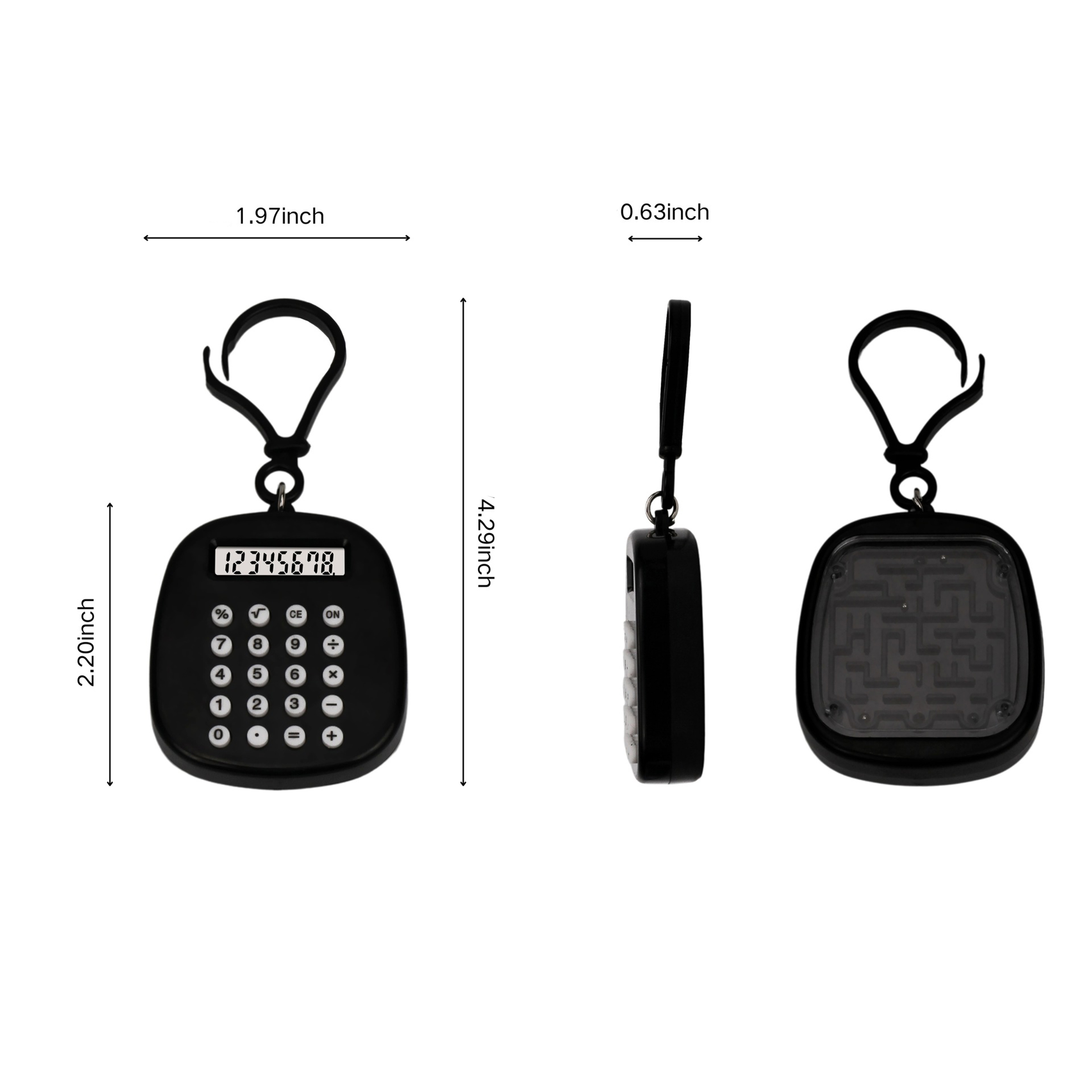 Clip-On Pocket Calculator Keychain 5
