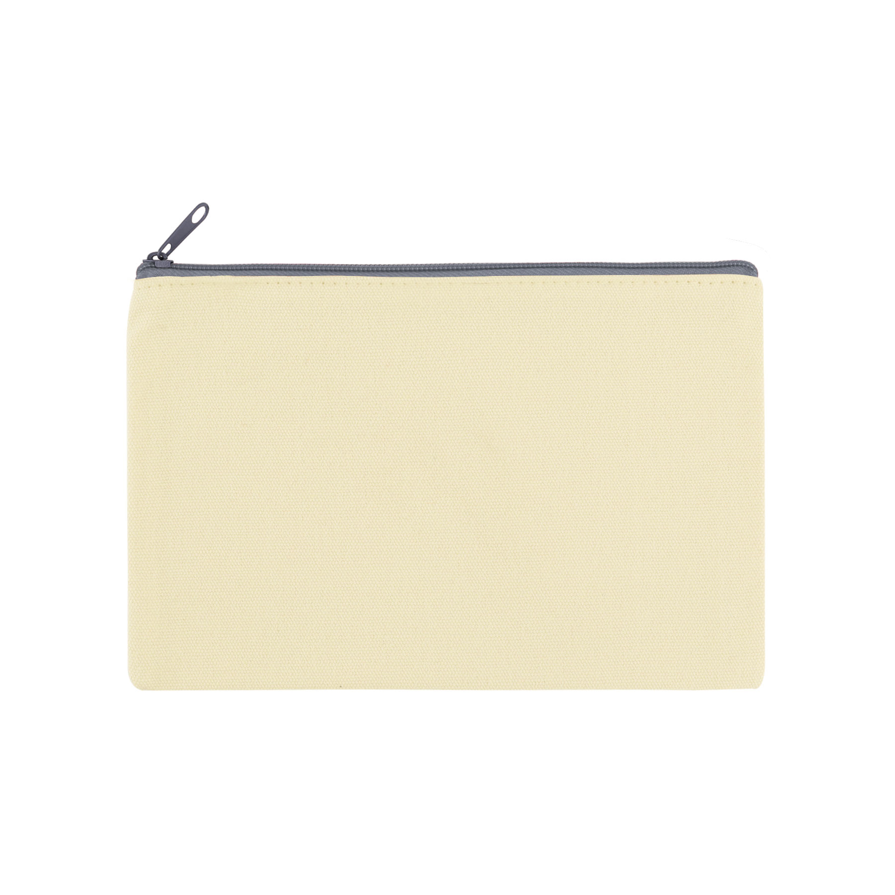 9" x 6" Cotton Canvas Zipper Pouch 9