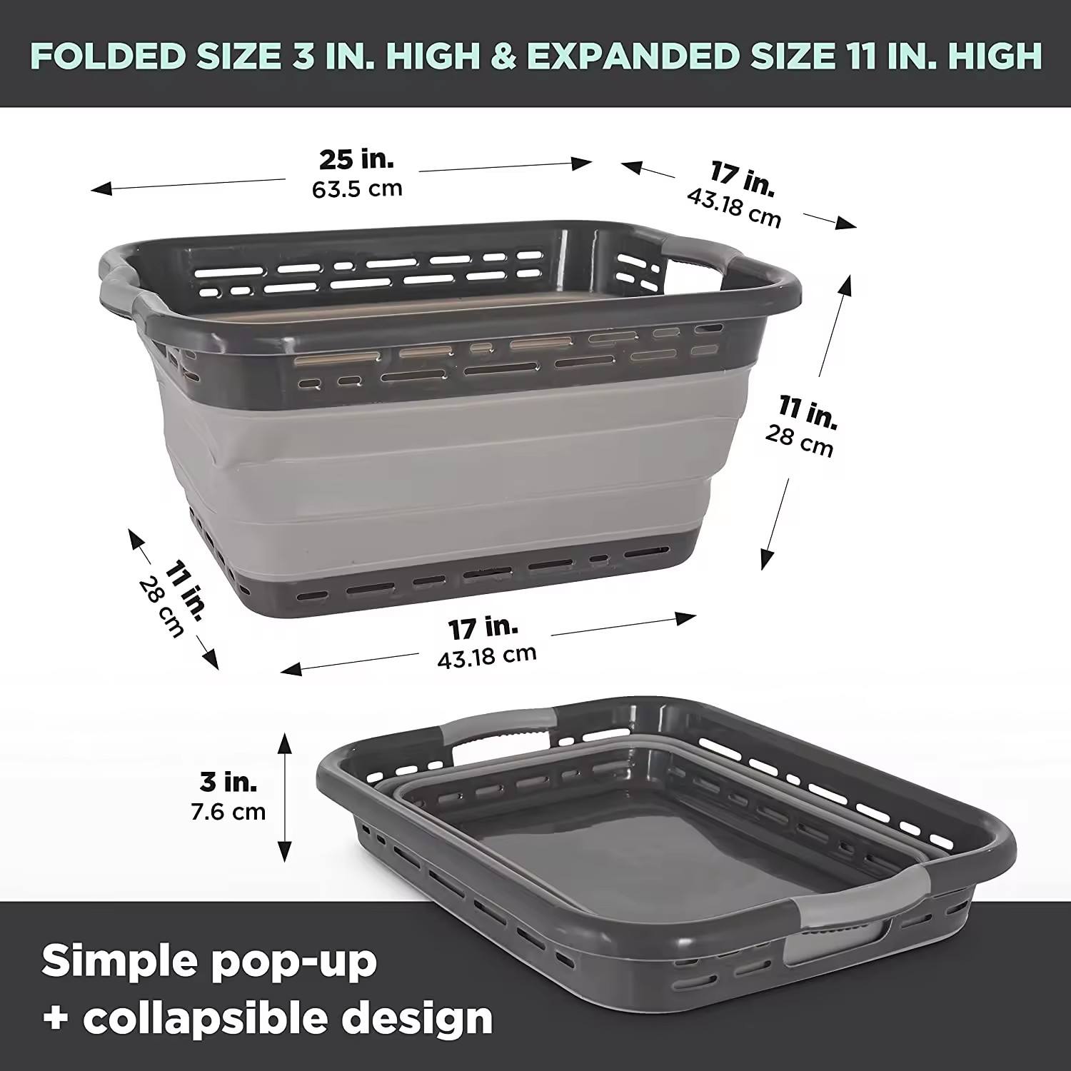 Foldable Multifunctional Household Laundry Basket 7