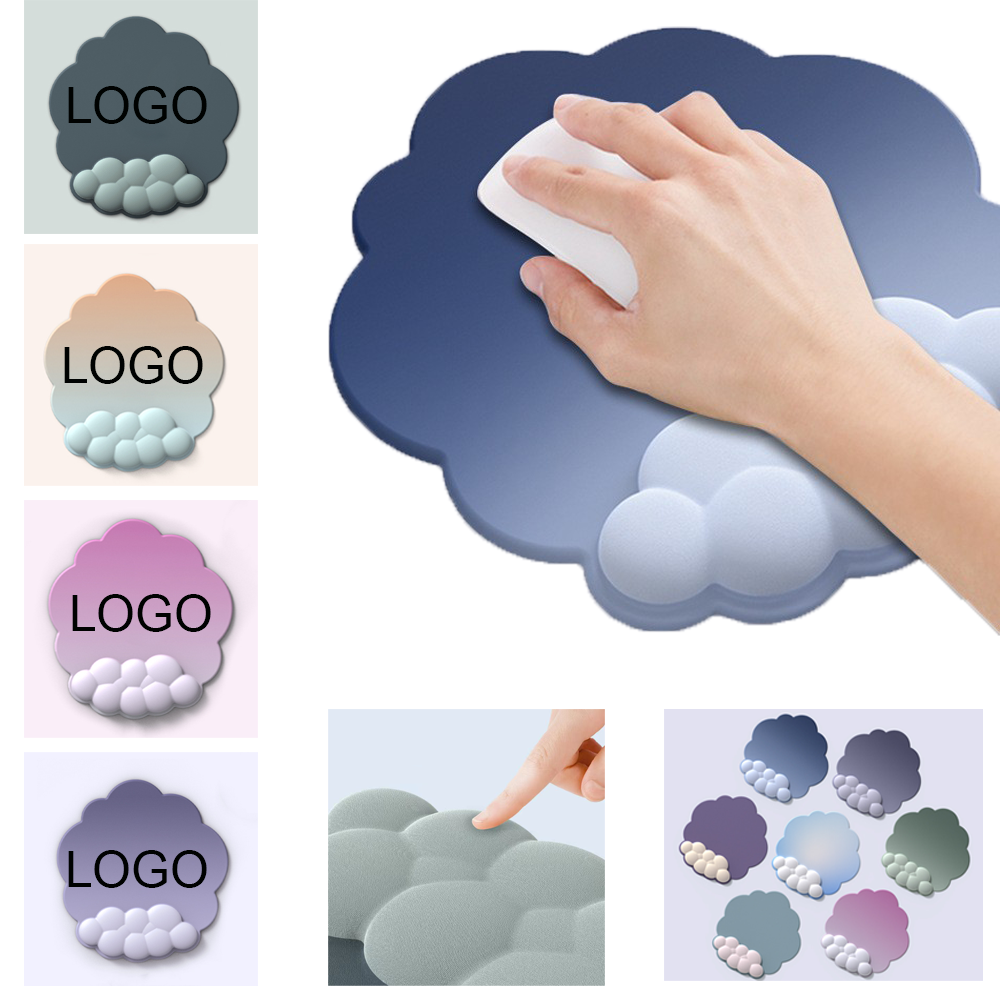 Memory Foam Leica Cloth Wrist Support Mouse Pad 7