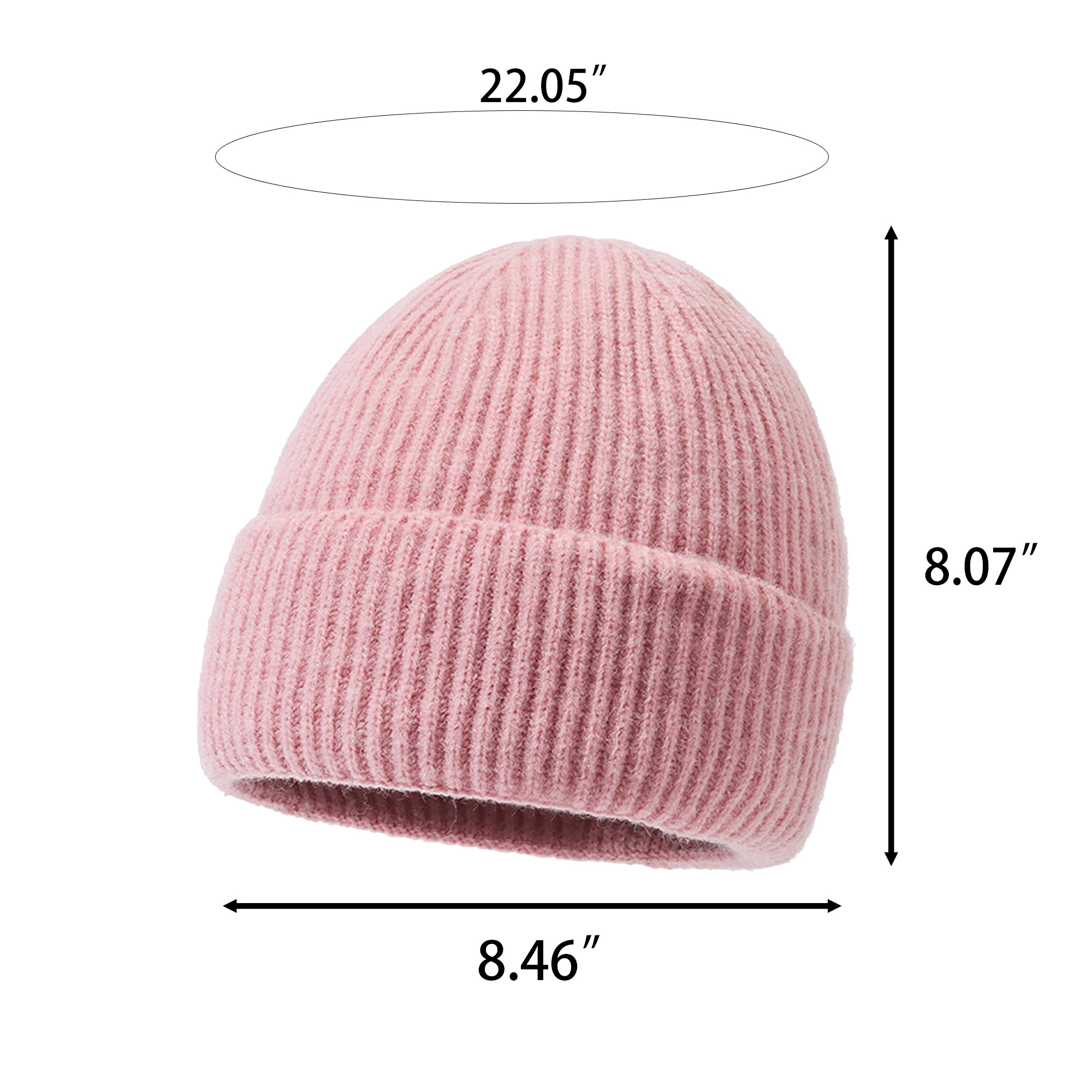 Custom Logo Solid Color Beanie 10