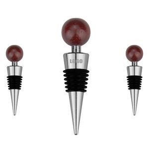 Stylish Wooden Ball Wine Cork Bottle Stopper 8