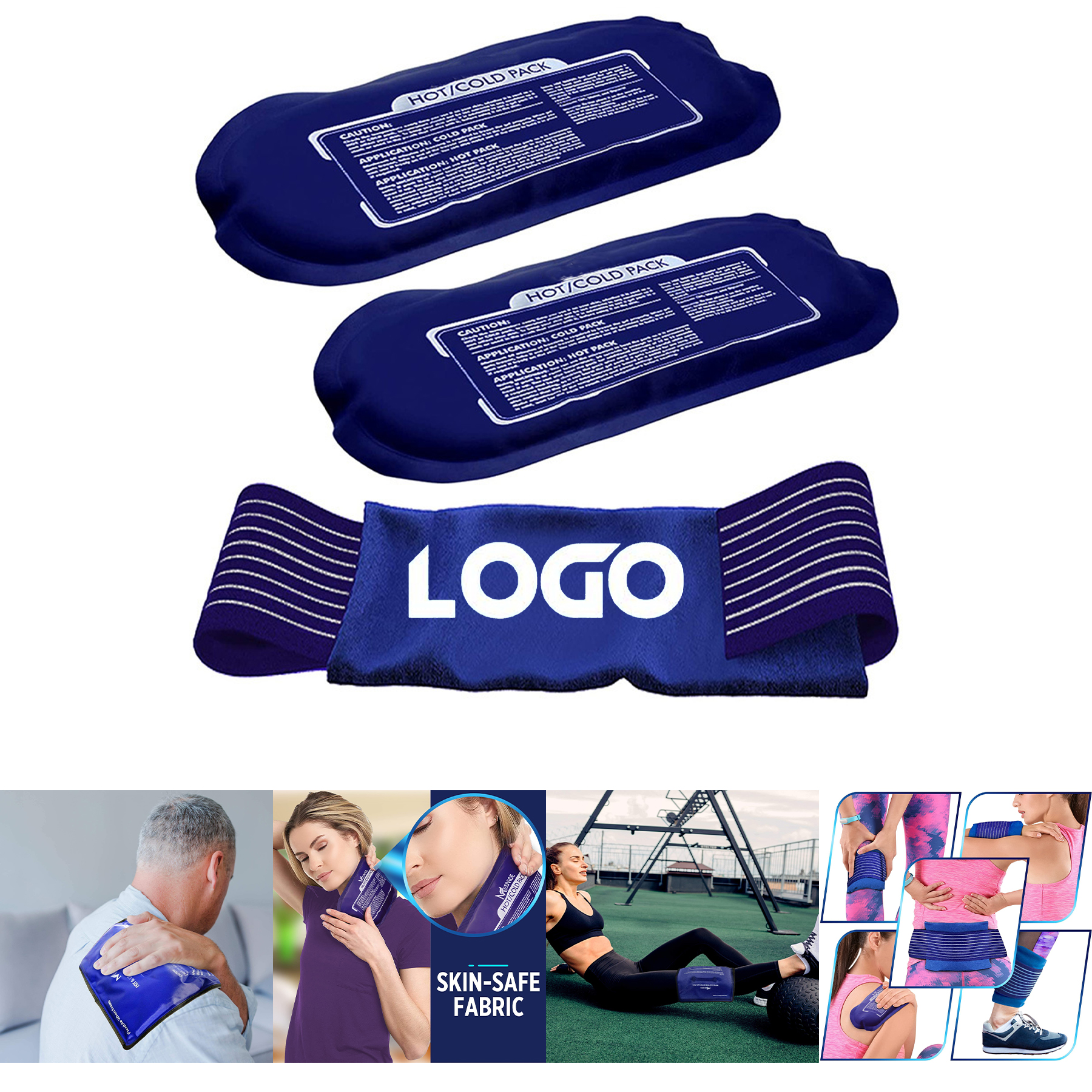 Small & Large Bundle Reusable Hot & Cold Ice Packs