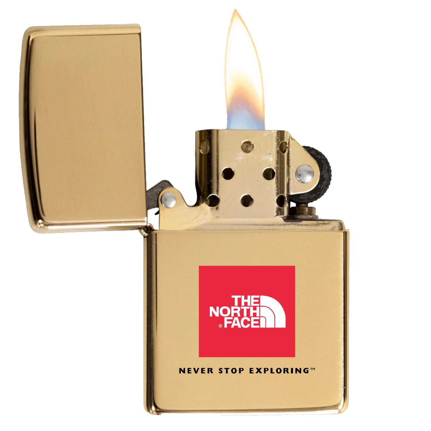 High Polish Brass Windproof Lighter