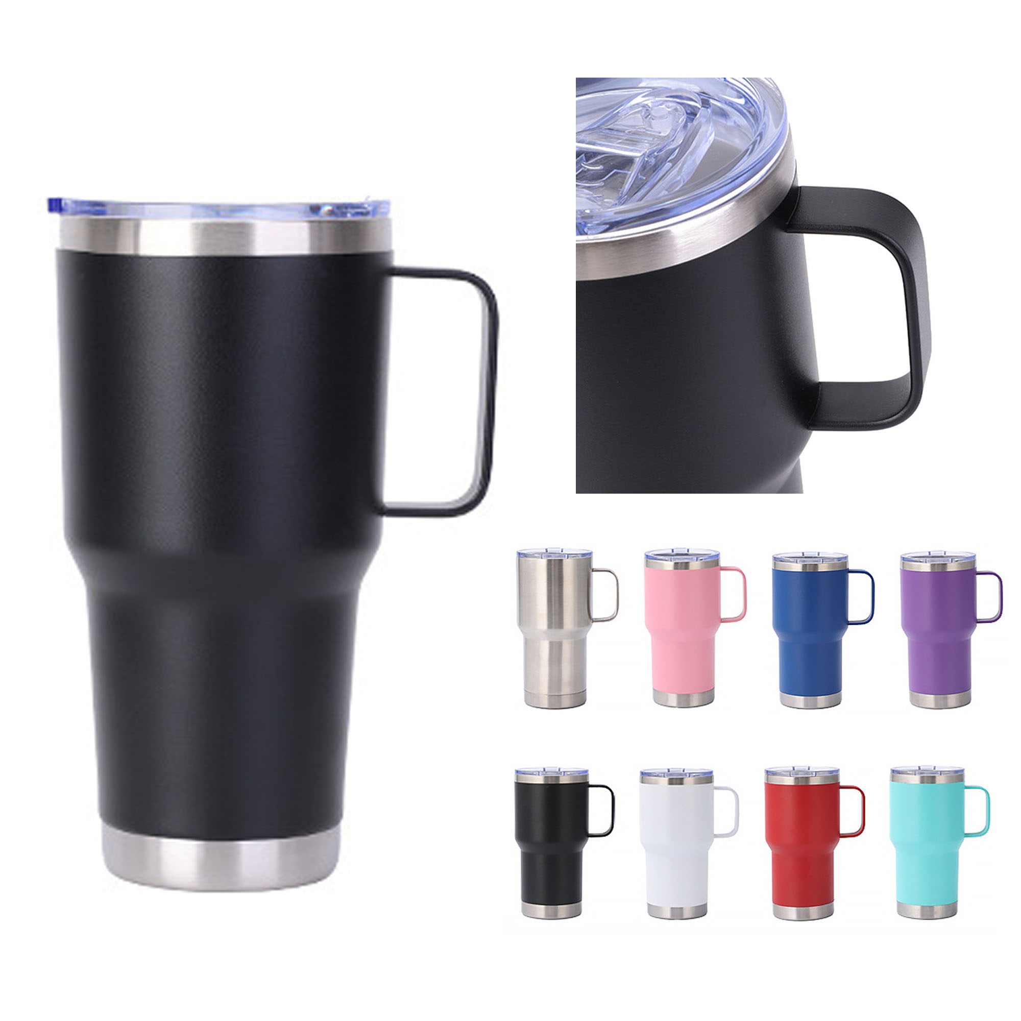 Stainless Steel Double-Wall Insulated Travel Mug 4