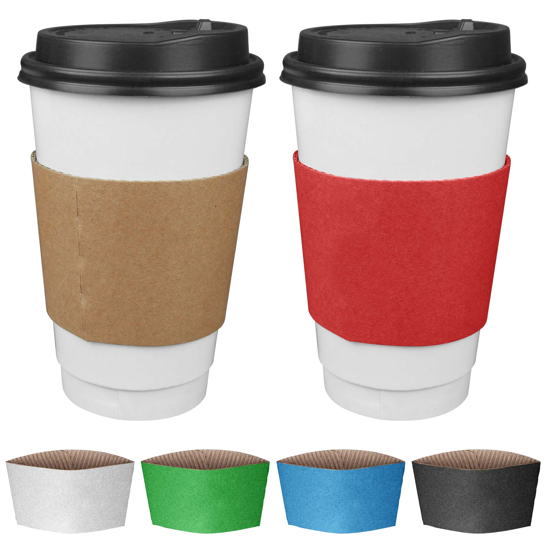 Kraft Paper Coffee Cups Sleeves 2
