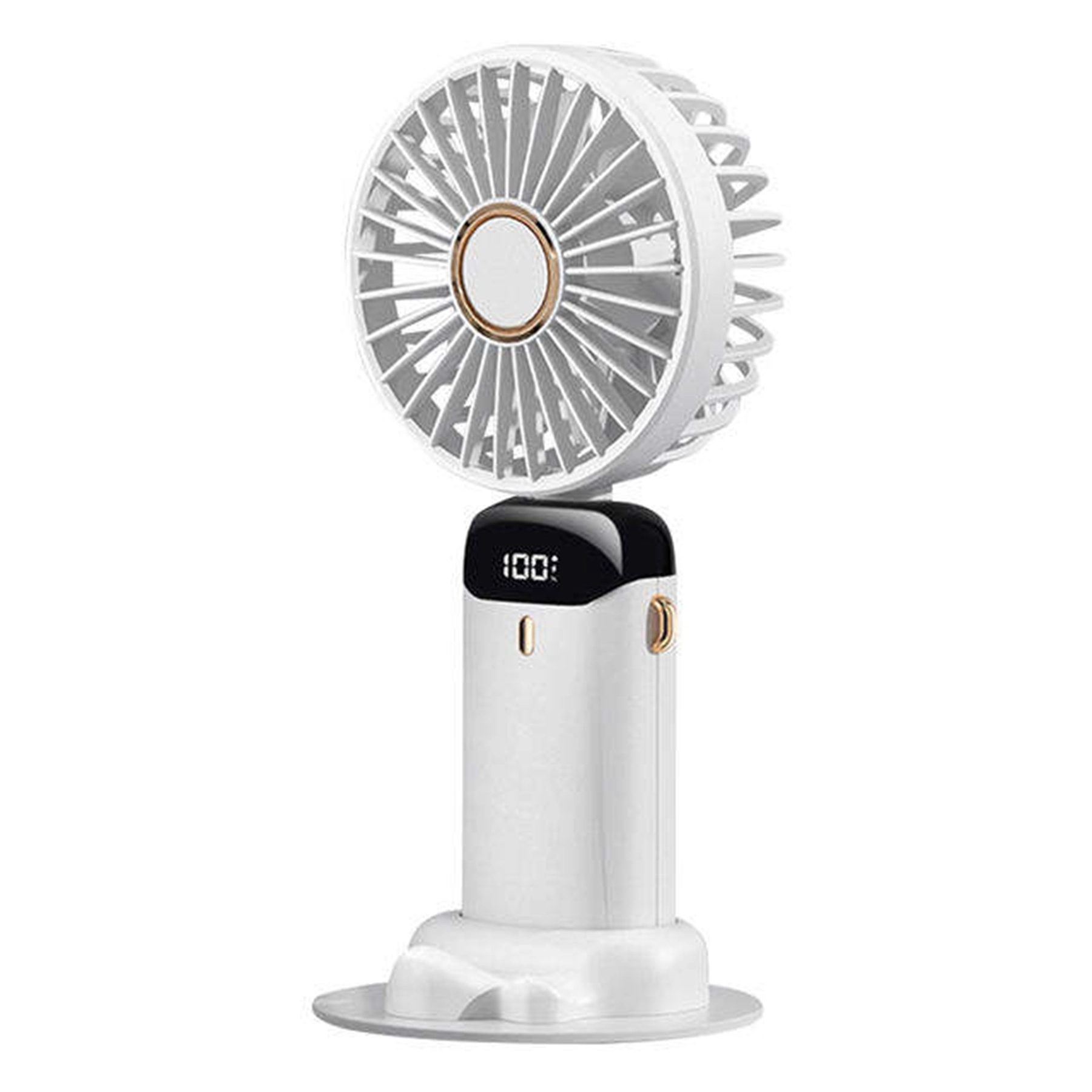 3000 mAh Digital Display Folding Handheld Fan 3