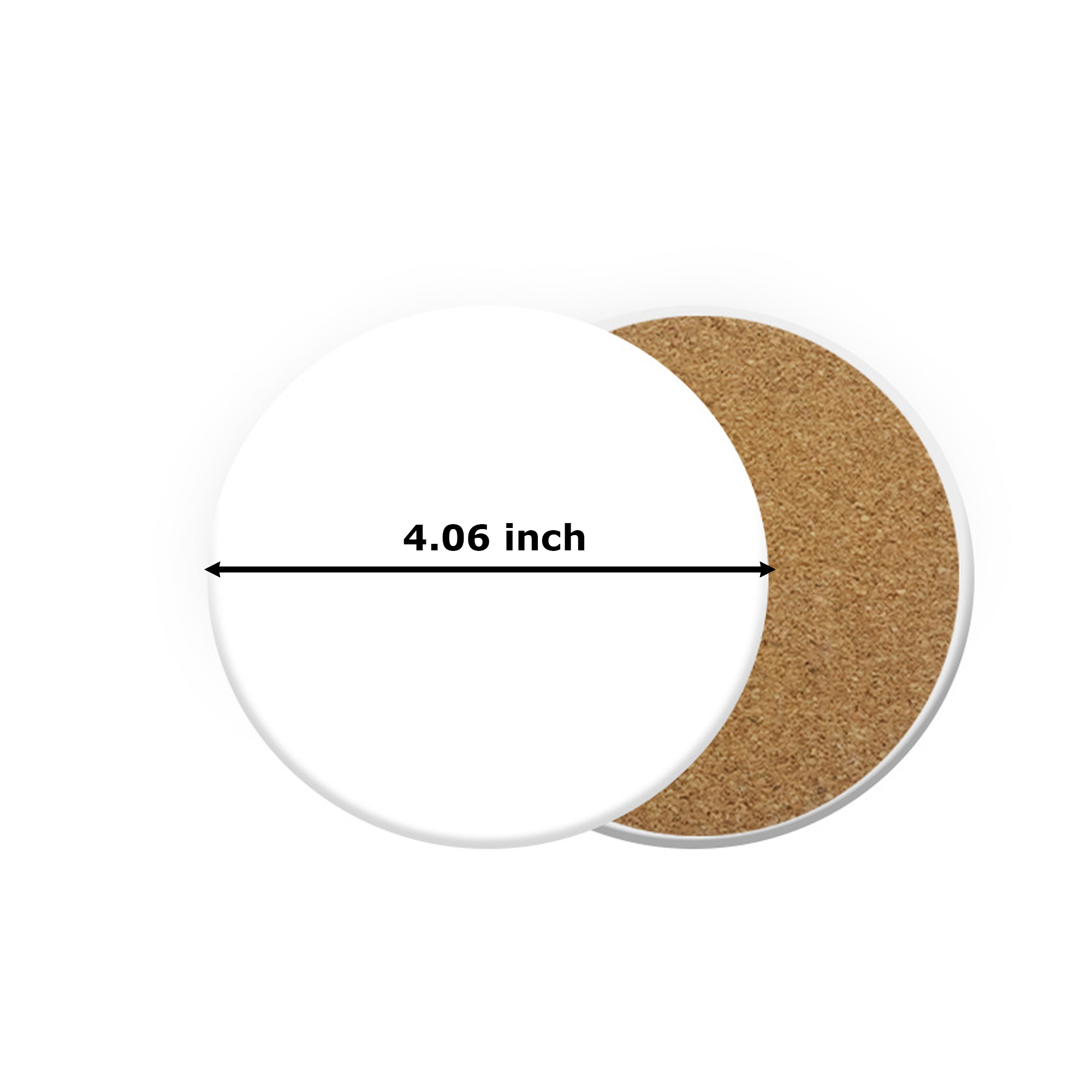 Round Cork Absorbent Coaster 3