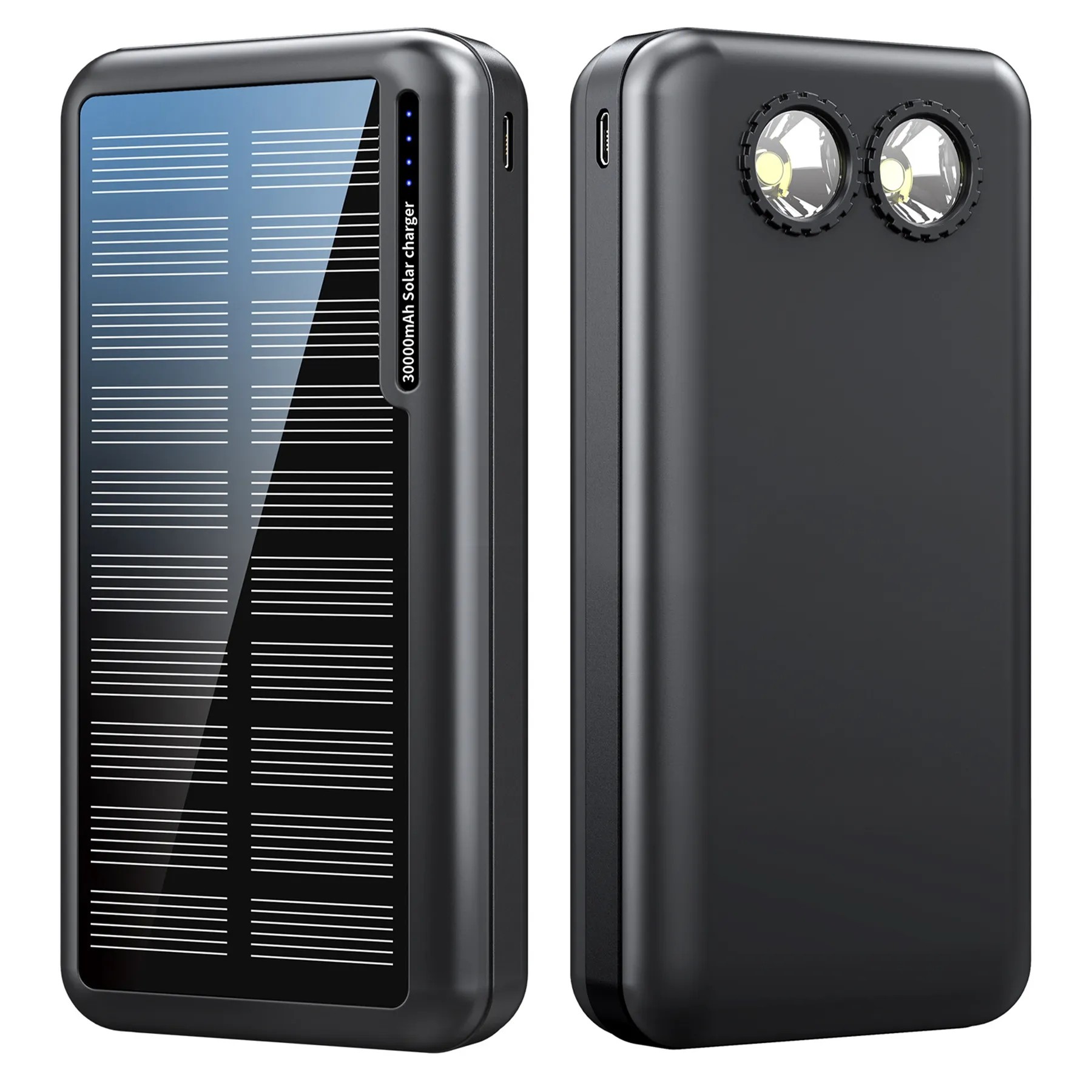 20000Mah Solar Power Bank Flashlight 2