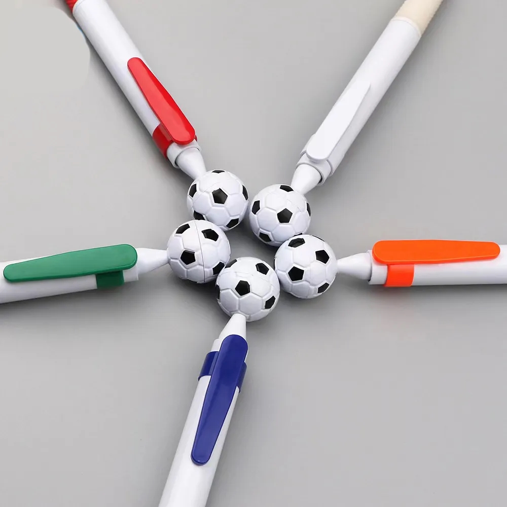 Custom Press-type Cartoon Soccer Shaped Ballpoint Pen 2