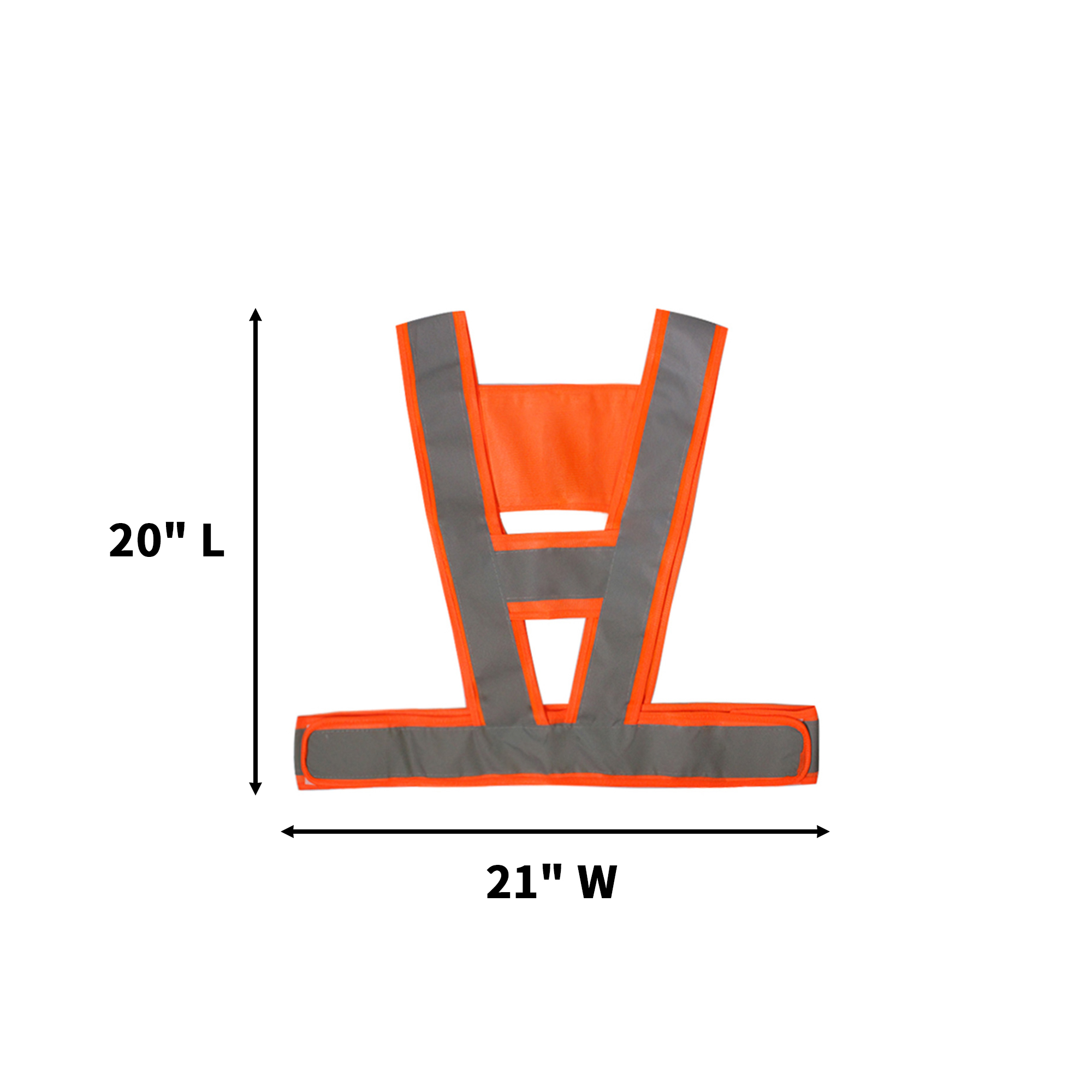 Polyester Reflective Safety Vest 20 x 21" 3