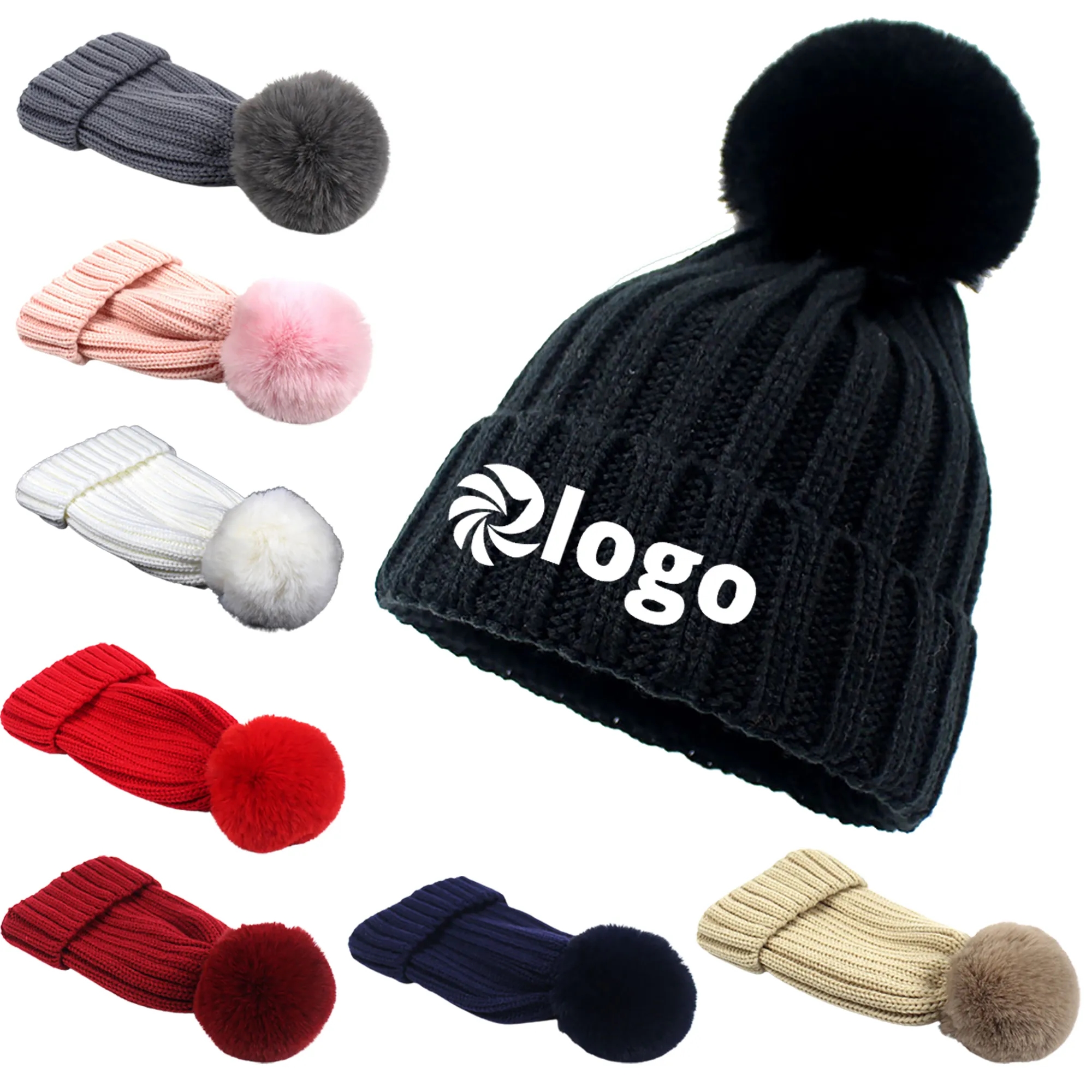 Kids Thicken Pom Beanie 4