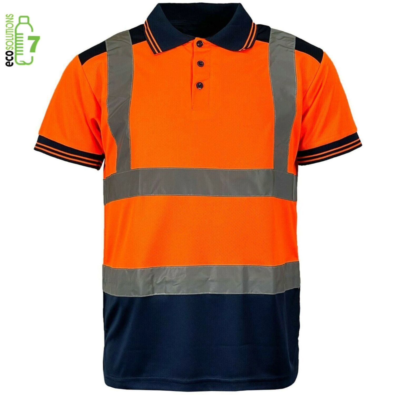 rPET Class 2 Earth-Friendly Color Block Reflective Safety Polo 3