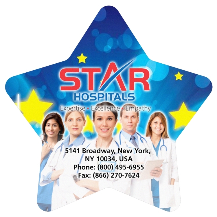 6-1/2" x 6-1/2" - "Washoe Star" Recycled RPET Full Color Import Air Ship Microfiber Cloth & Screen 3