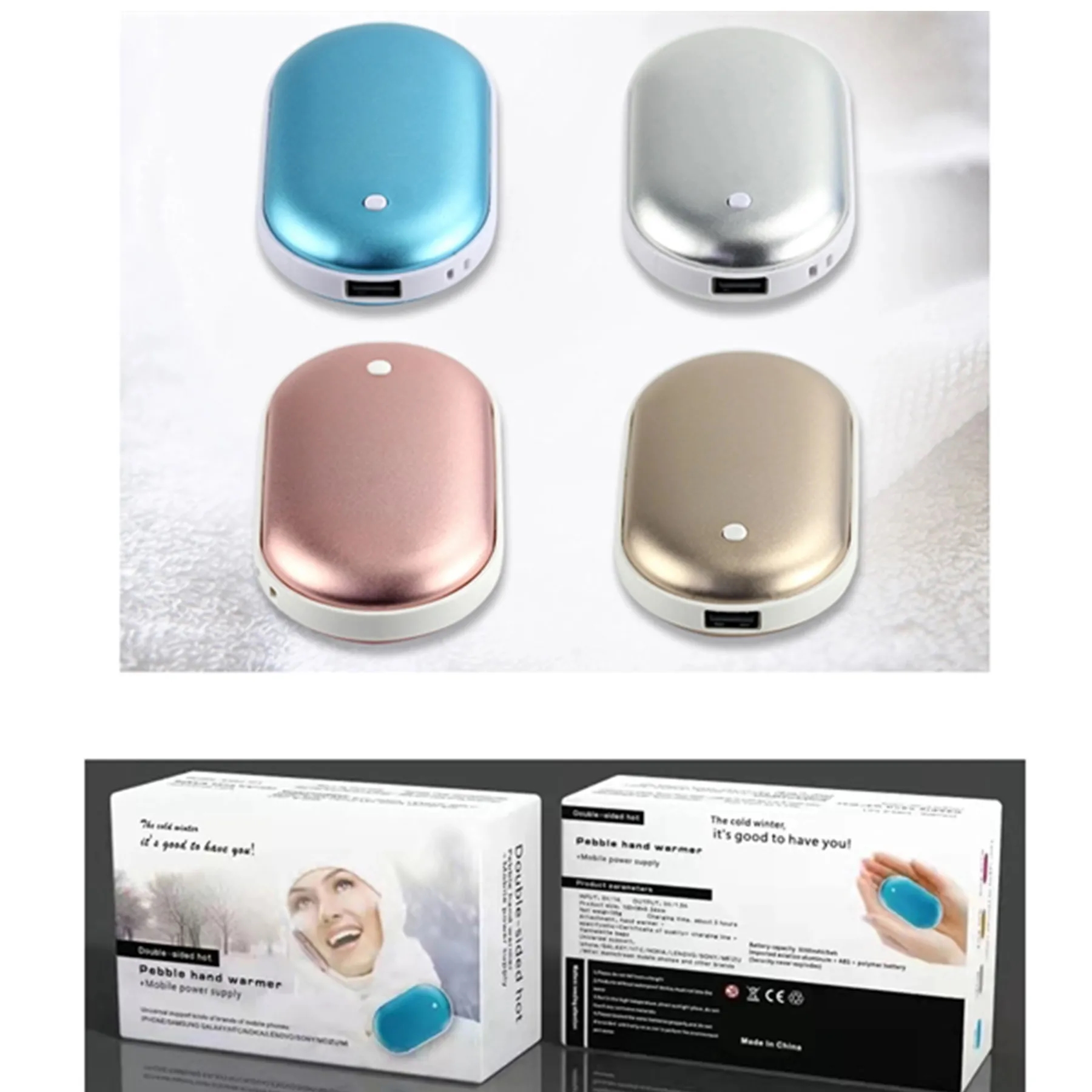 2400 mAh Hand Warmer Charger 2 in 1 3