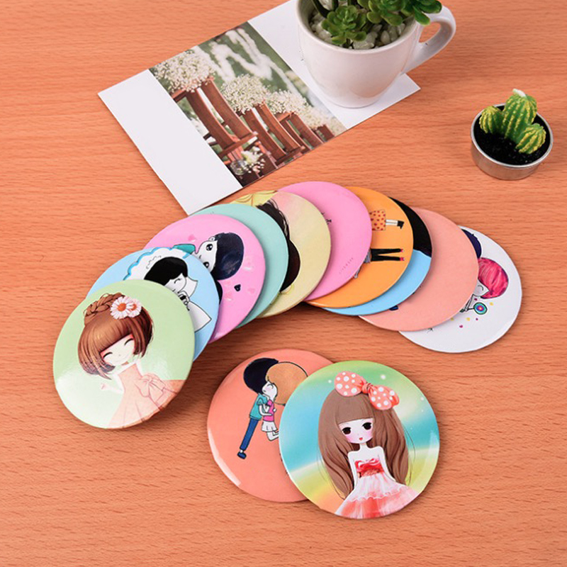 Round Pocket Makeup Mirror 3