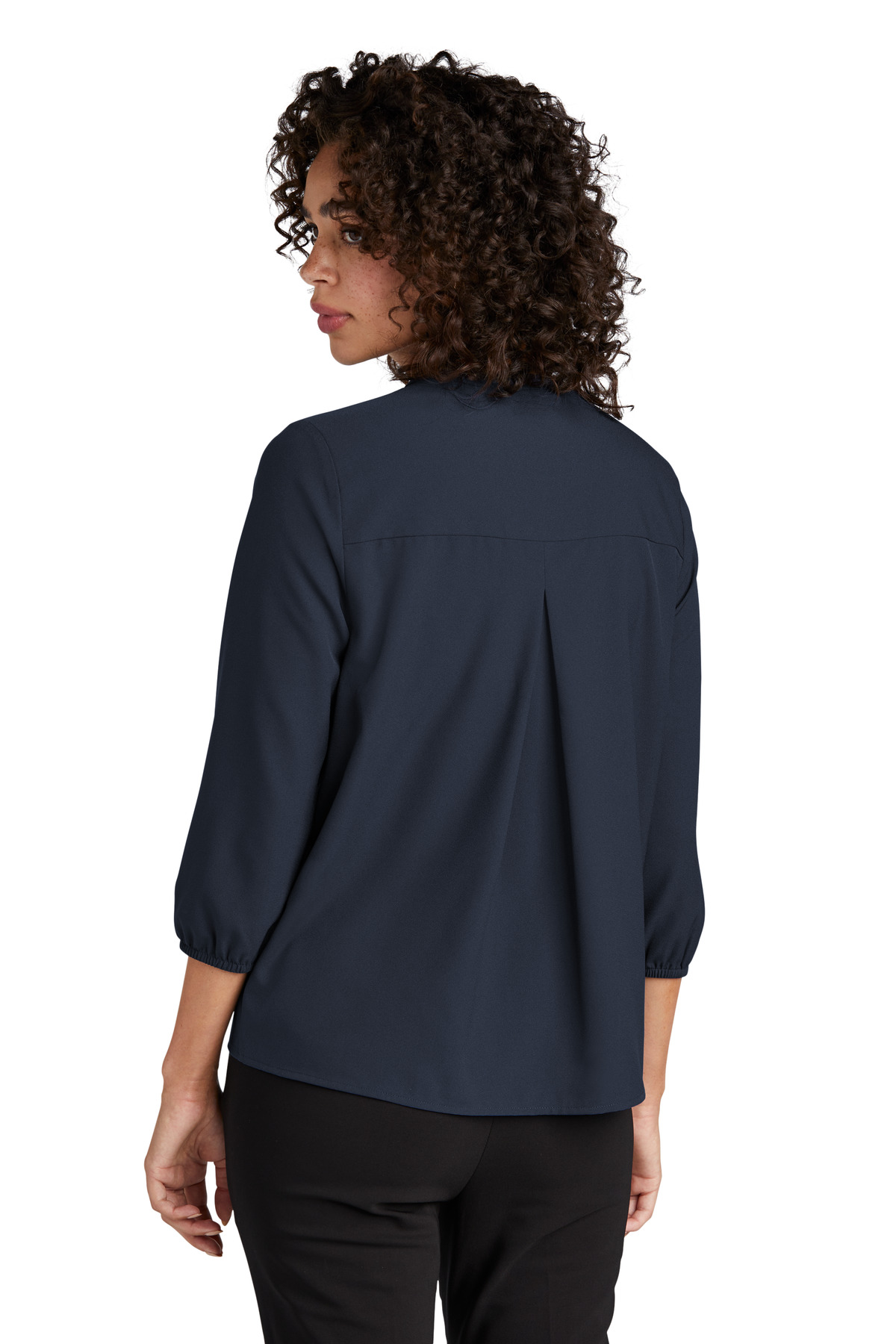 Mercer+Mettle Women's Stretch Crepe 3/4-Sleeve Blouse MM2011 35