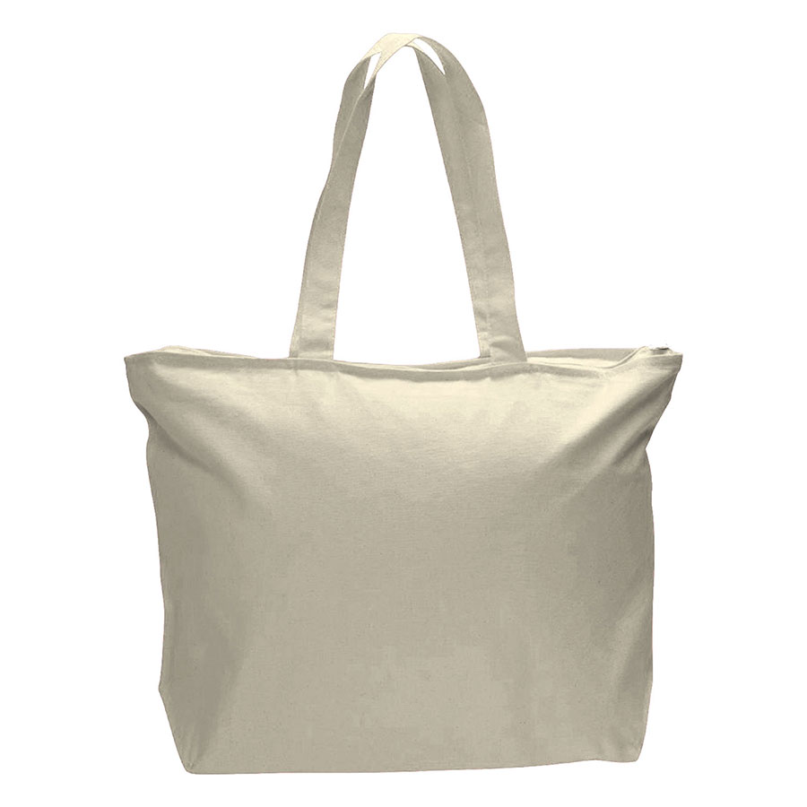12 oz Cotton Canvas Large Tote Bag - 23"W x 17"H x 6"D x 1