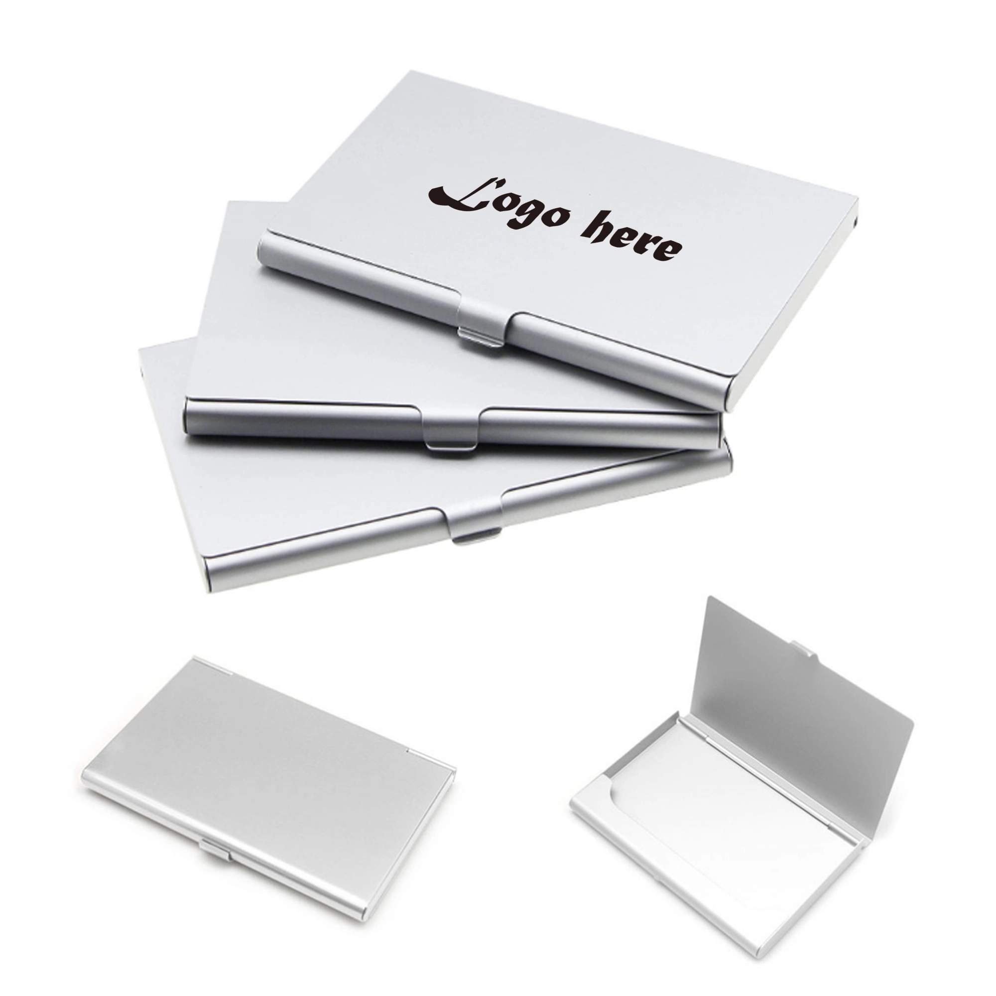 Aluminum alloy business card holder