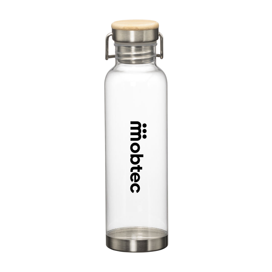 MacLeod Bottle w/ Bamboo Twist Lid - 27oz, custom water bottle with logo imprint 23
