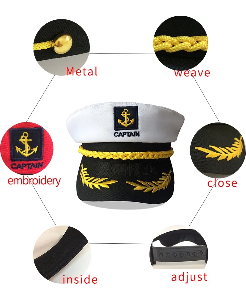 Yacht Admiral Captain Hat 2