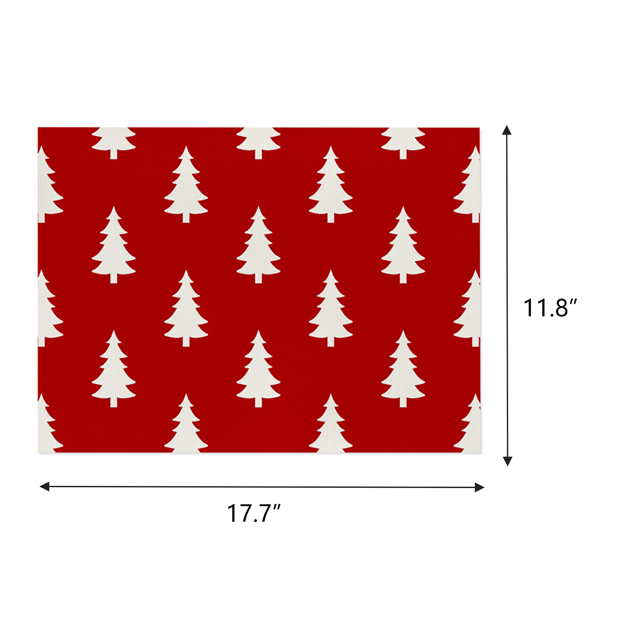 Waterproof Linen Full-color Printed Heat-insulating Placemat 3