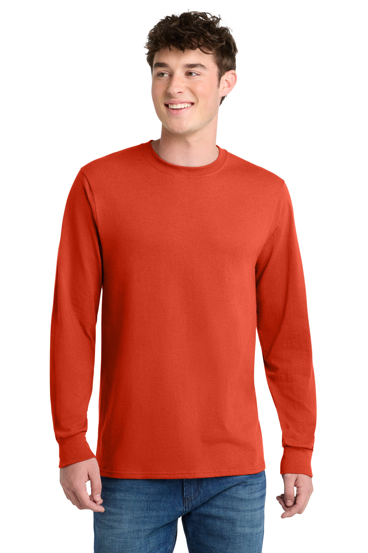 Port & Co Tall Long Sleeve Core Blend Tee. PC55LST 1