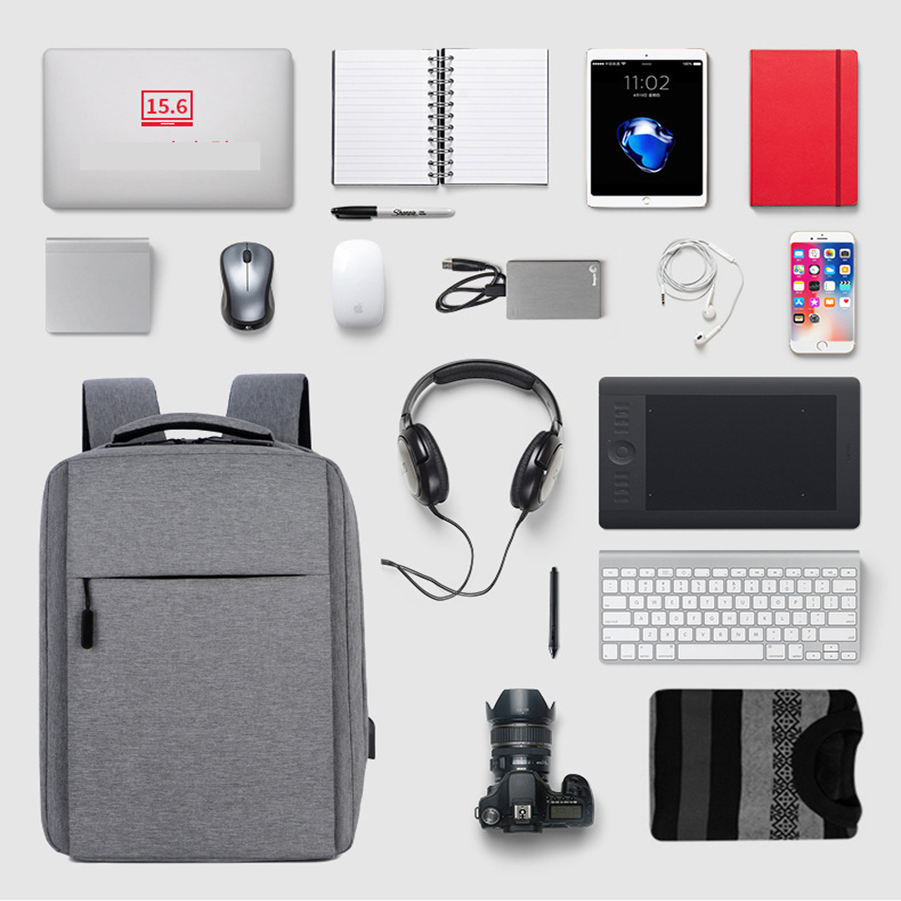 15.6" Travel Laptop Backpack - Durable and Spacious 6
