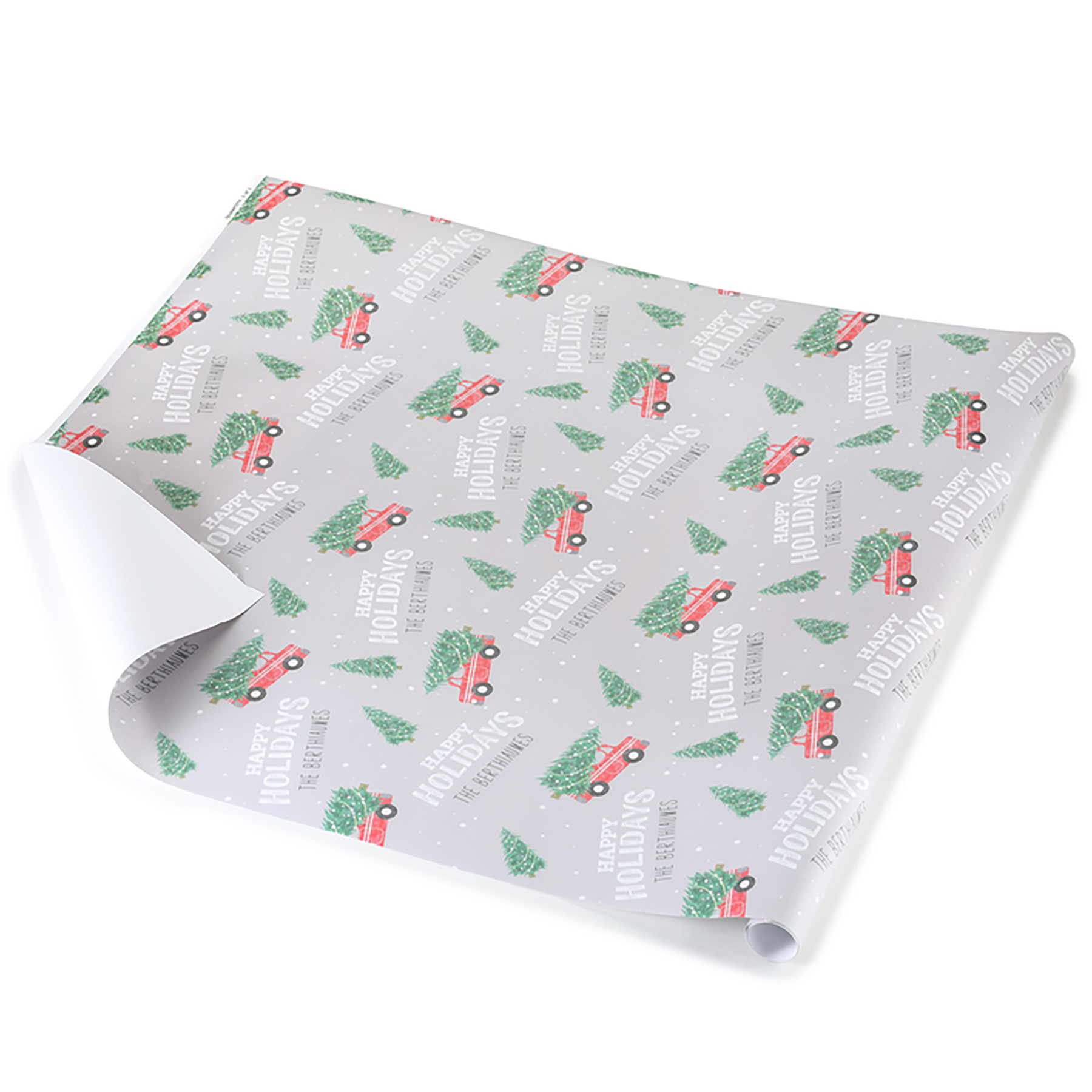 Holiday Cargo Personalized Wrapping Paper Roll 1