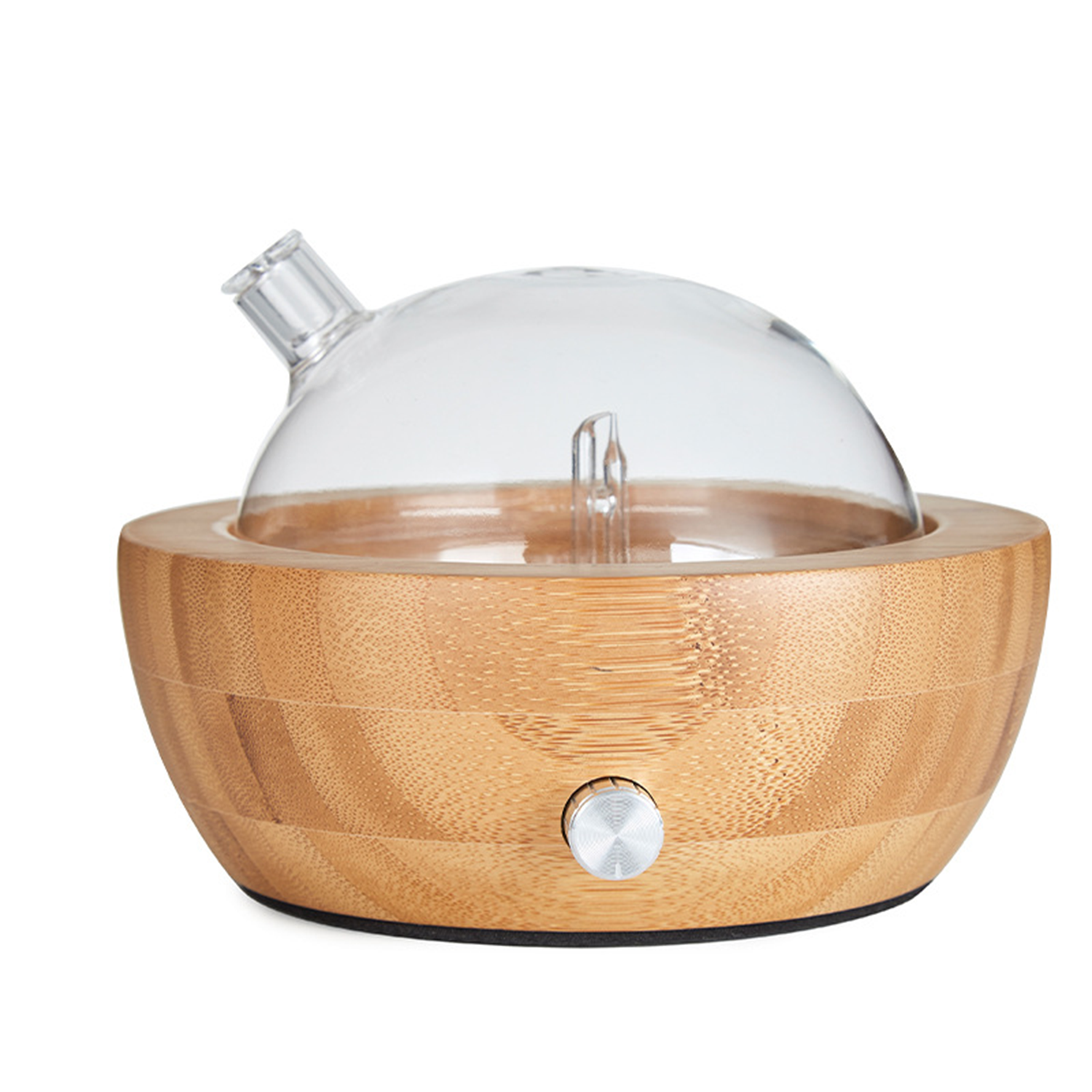 Bamboo Wood Glass Waterless Essential Oil Nebulizer 2
