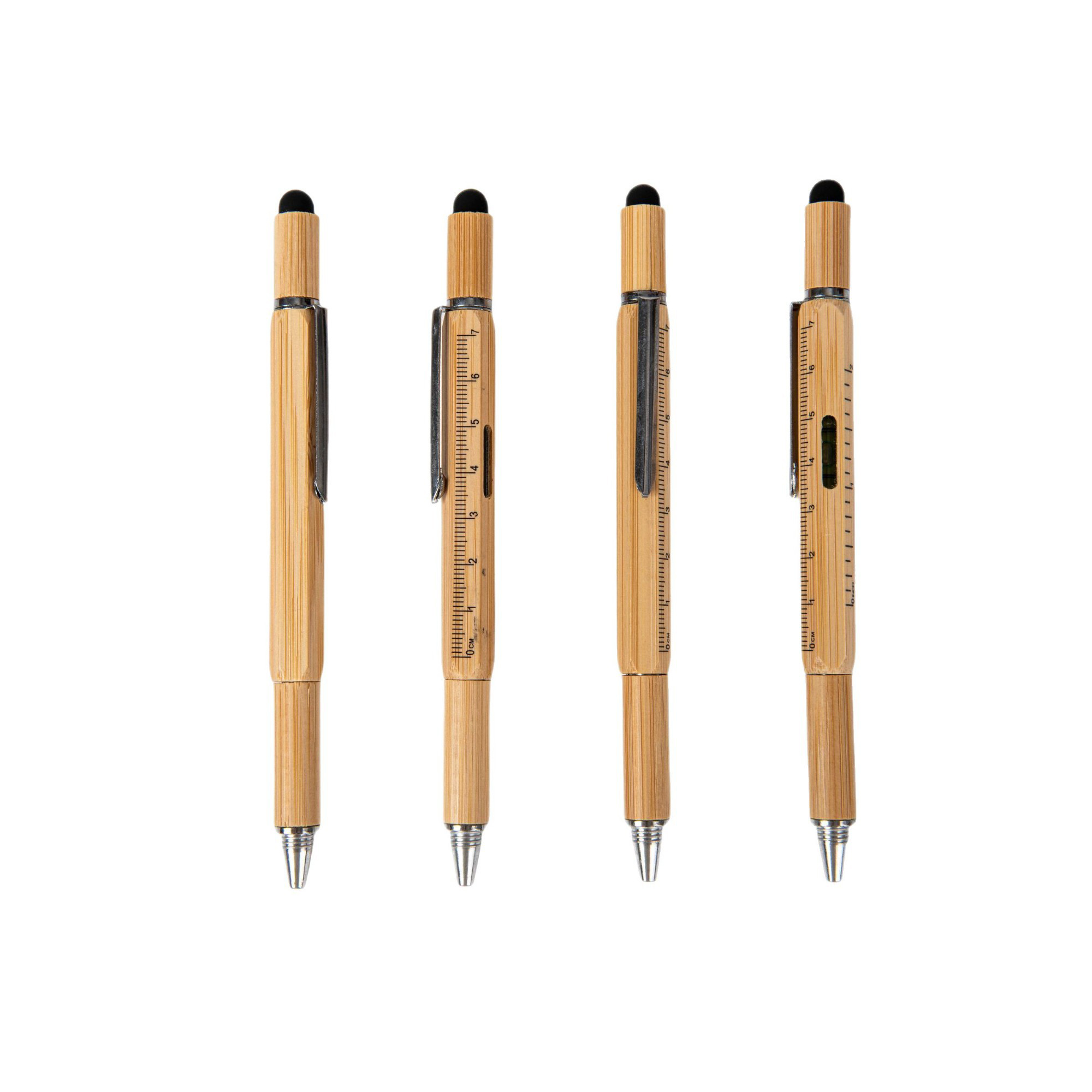 Bamboo Six In One Tool Pen 5.9" x 0.39" 3