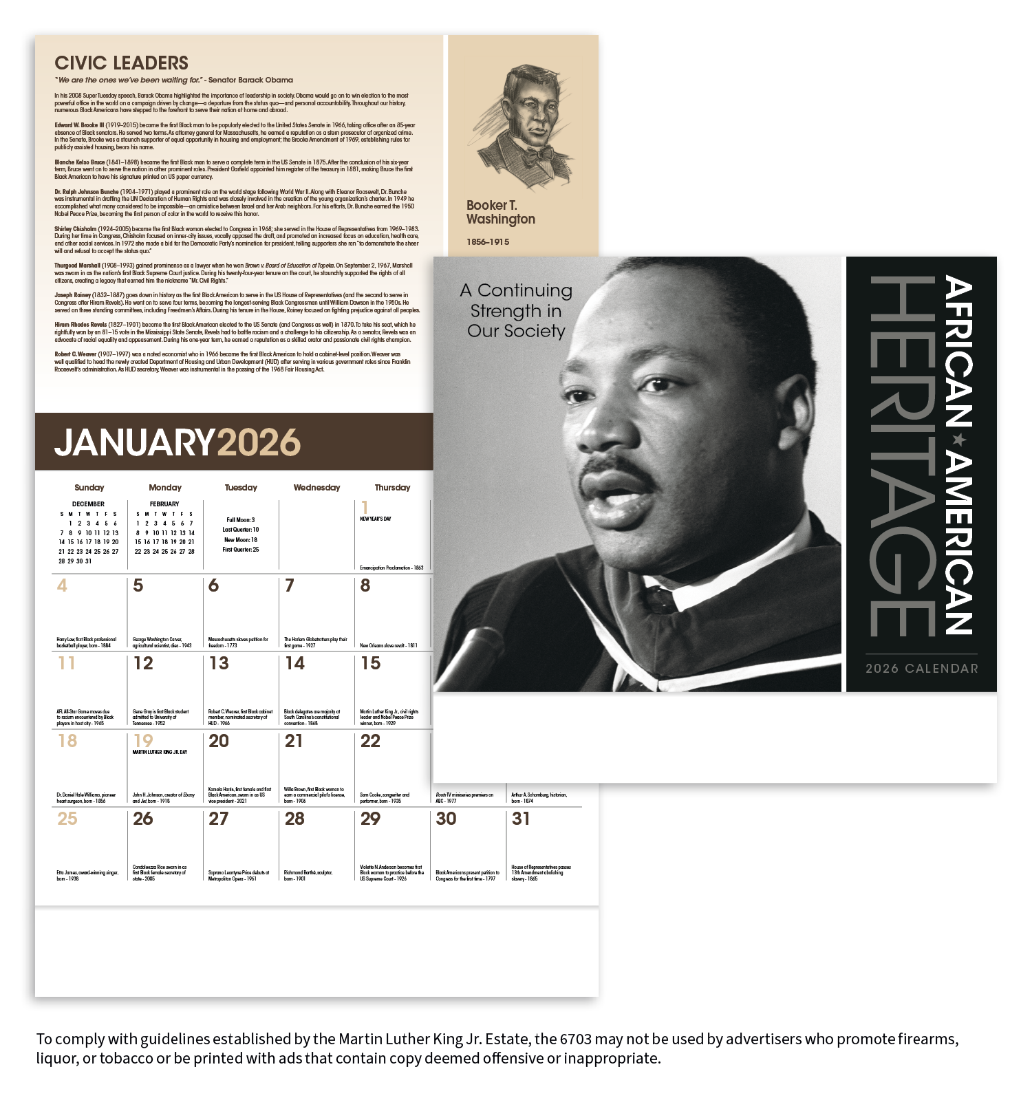 Triumph® Calendars African-American Heritage: Dr. Martin Luther King, Jr. Calendar 1