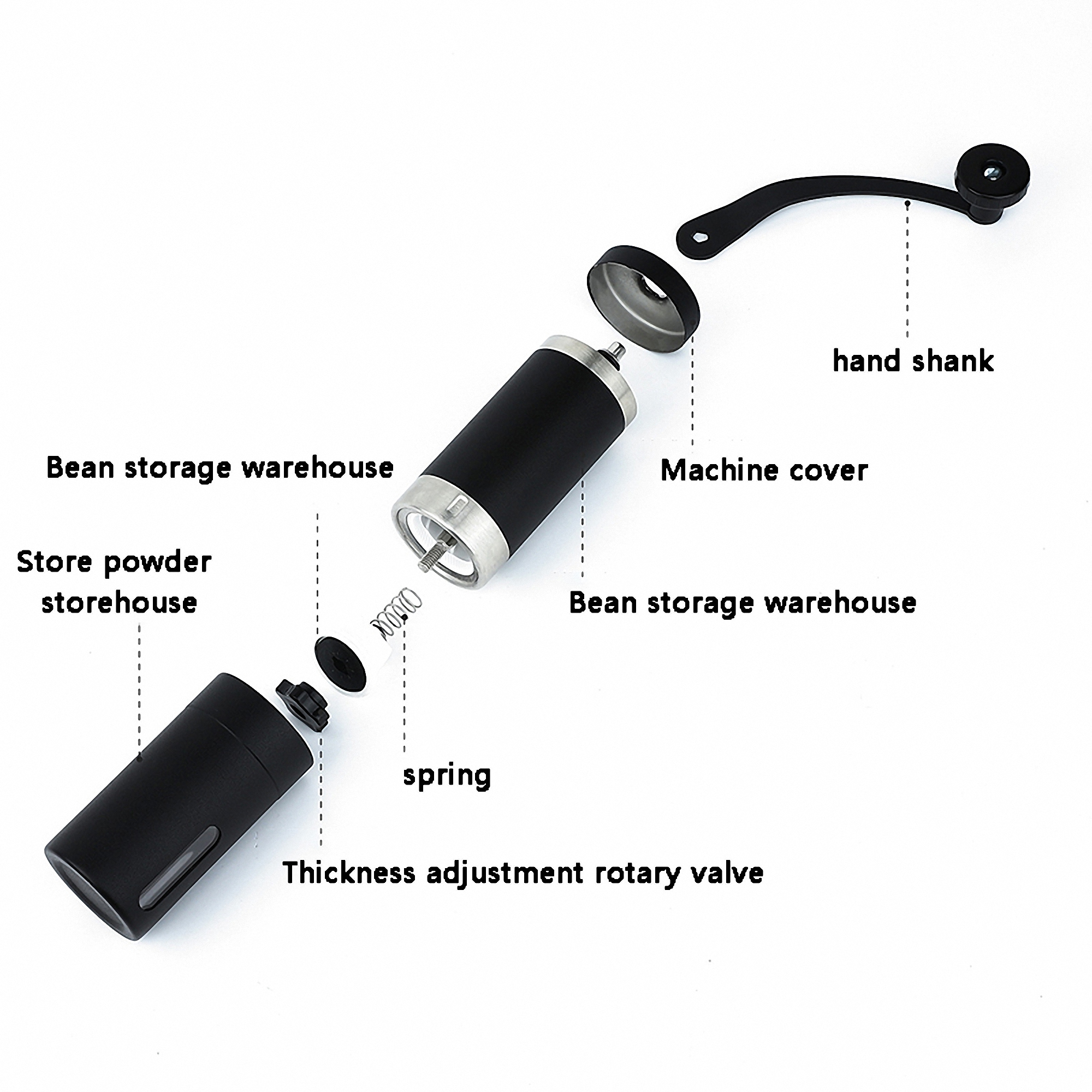Manual Stainless Steel Coffee Grinder 1