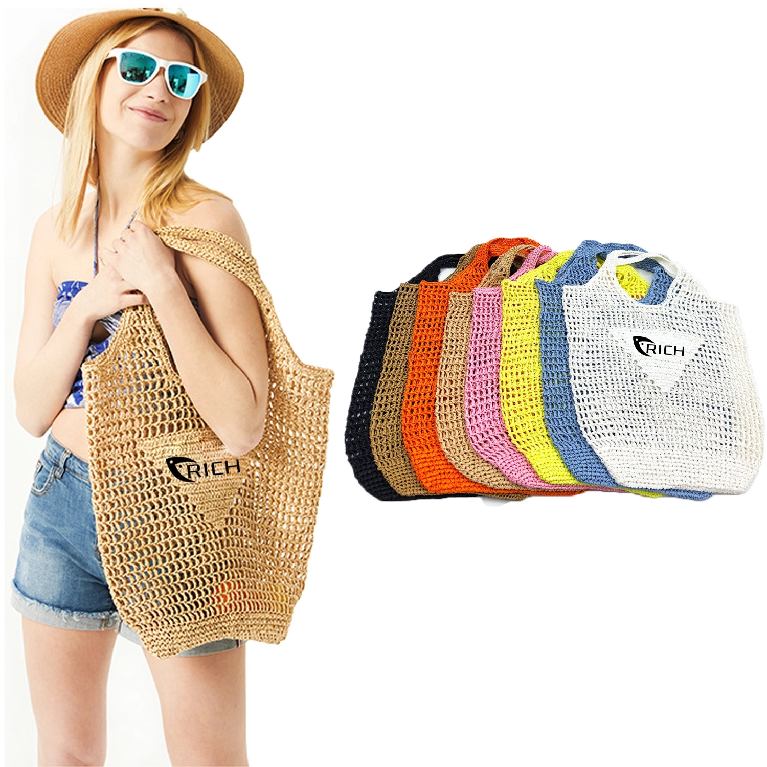 Large Handmade Rope Bag 2