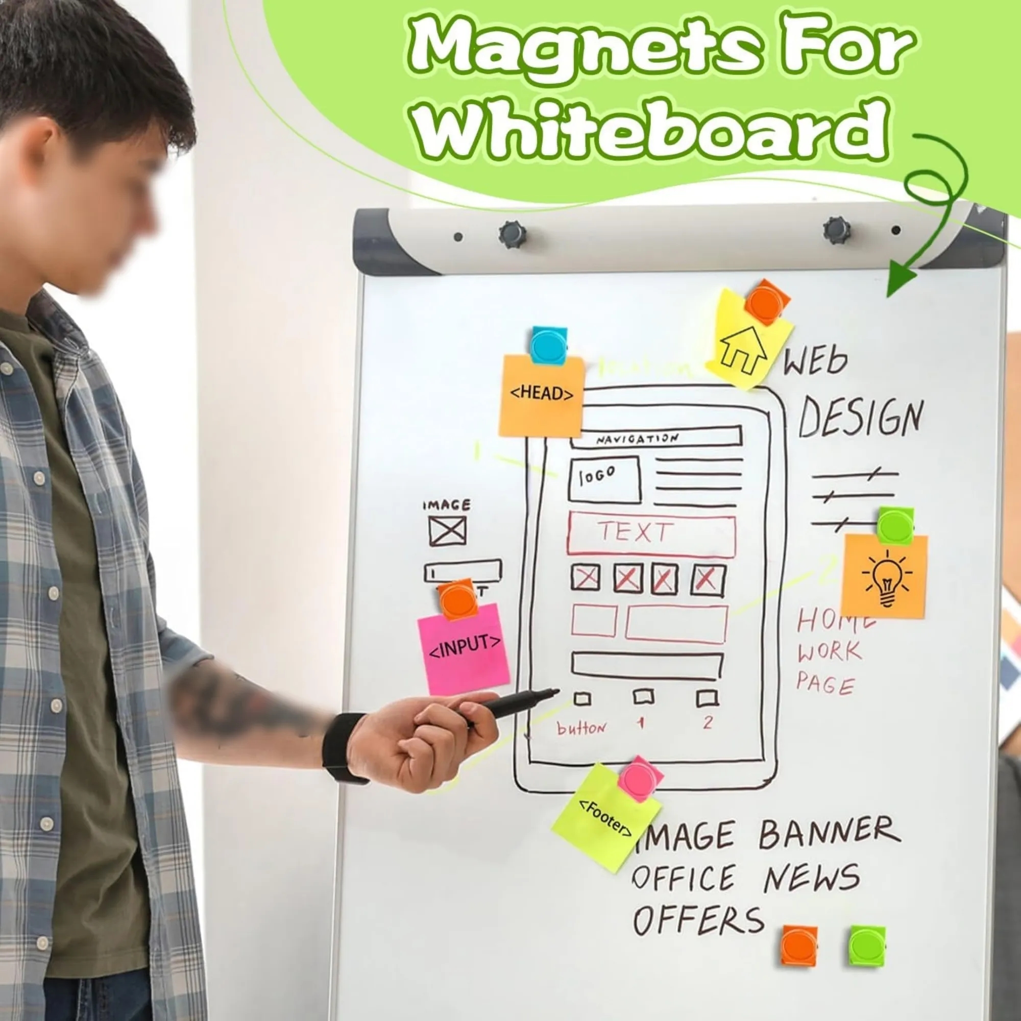MOQ Colorful Magnet Clips for Refrigerator Whiteboard Locker 8