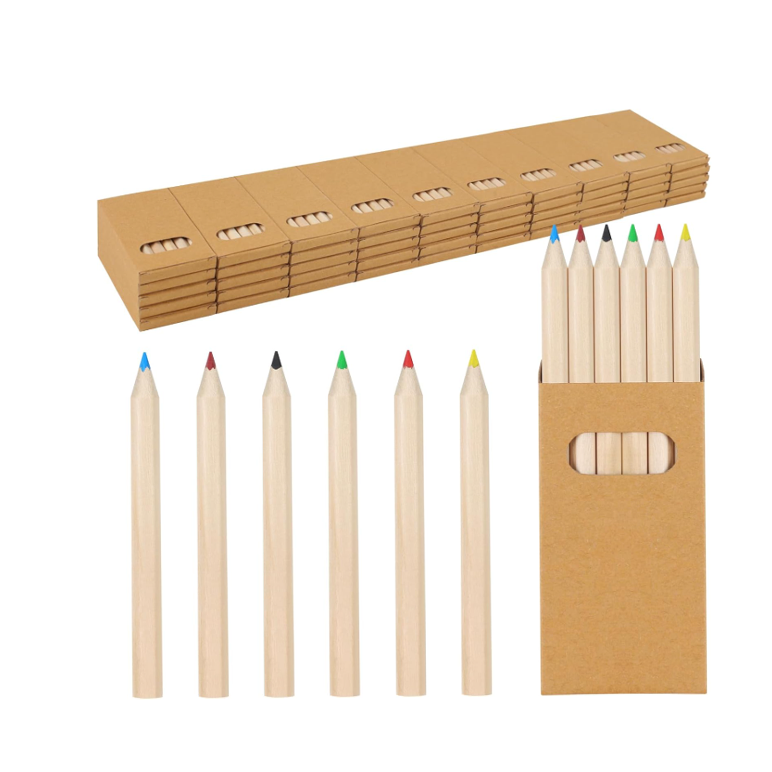 Wooden And Custom Non-toxic 6-pieces twistable crayons 1