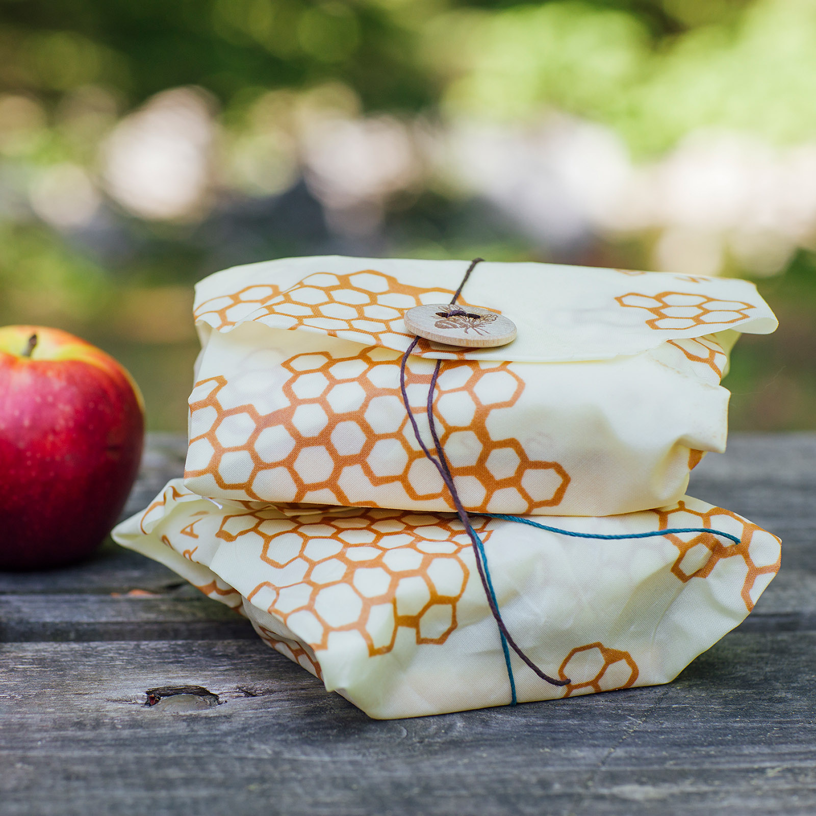Bees wrap Large Sandwich with tie 13" x 13" 7