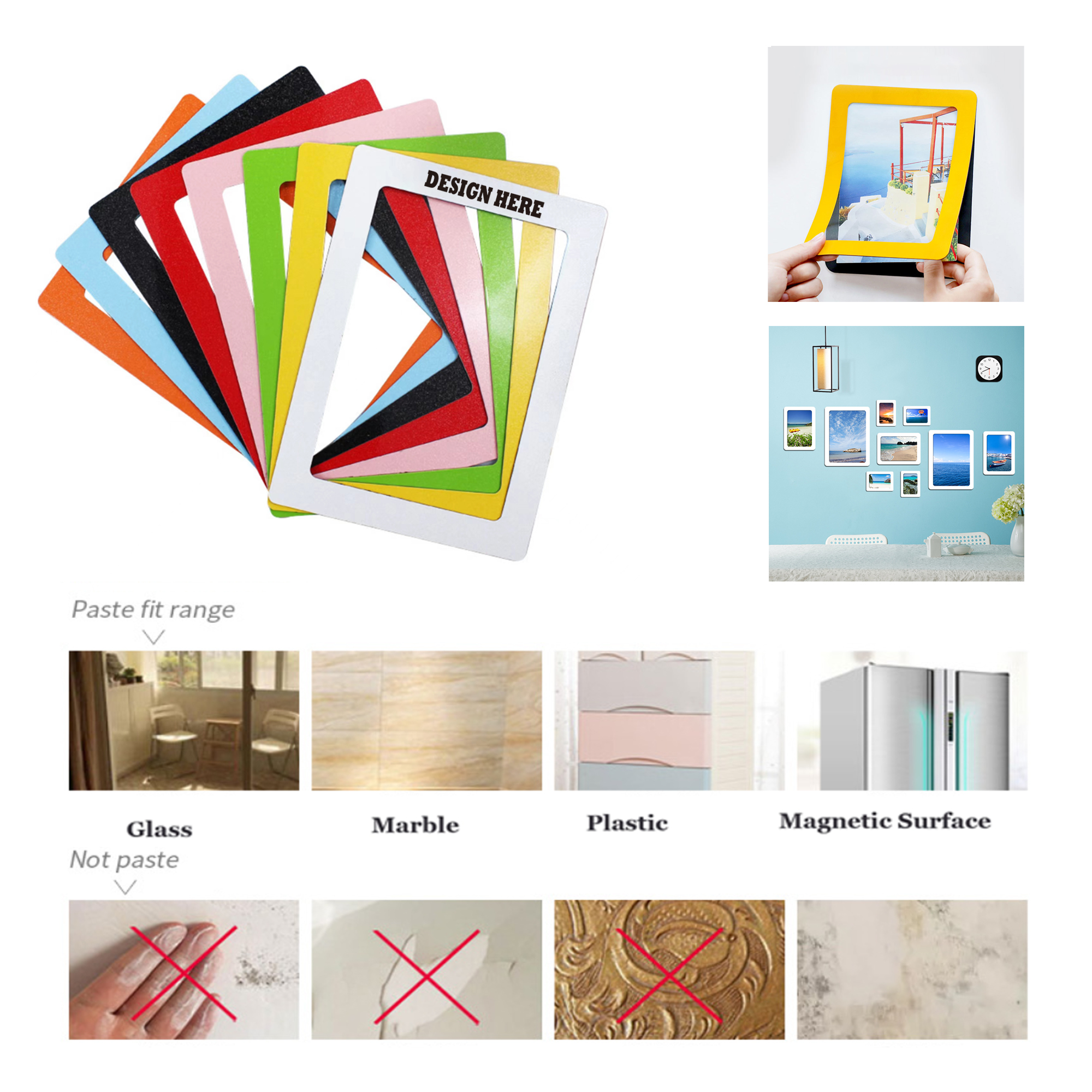 Wall Sticked Magnetic Photo Frame 1