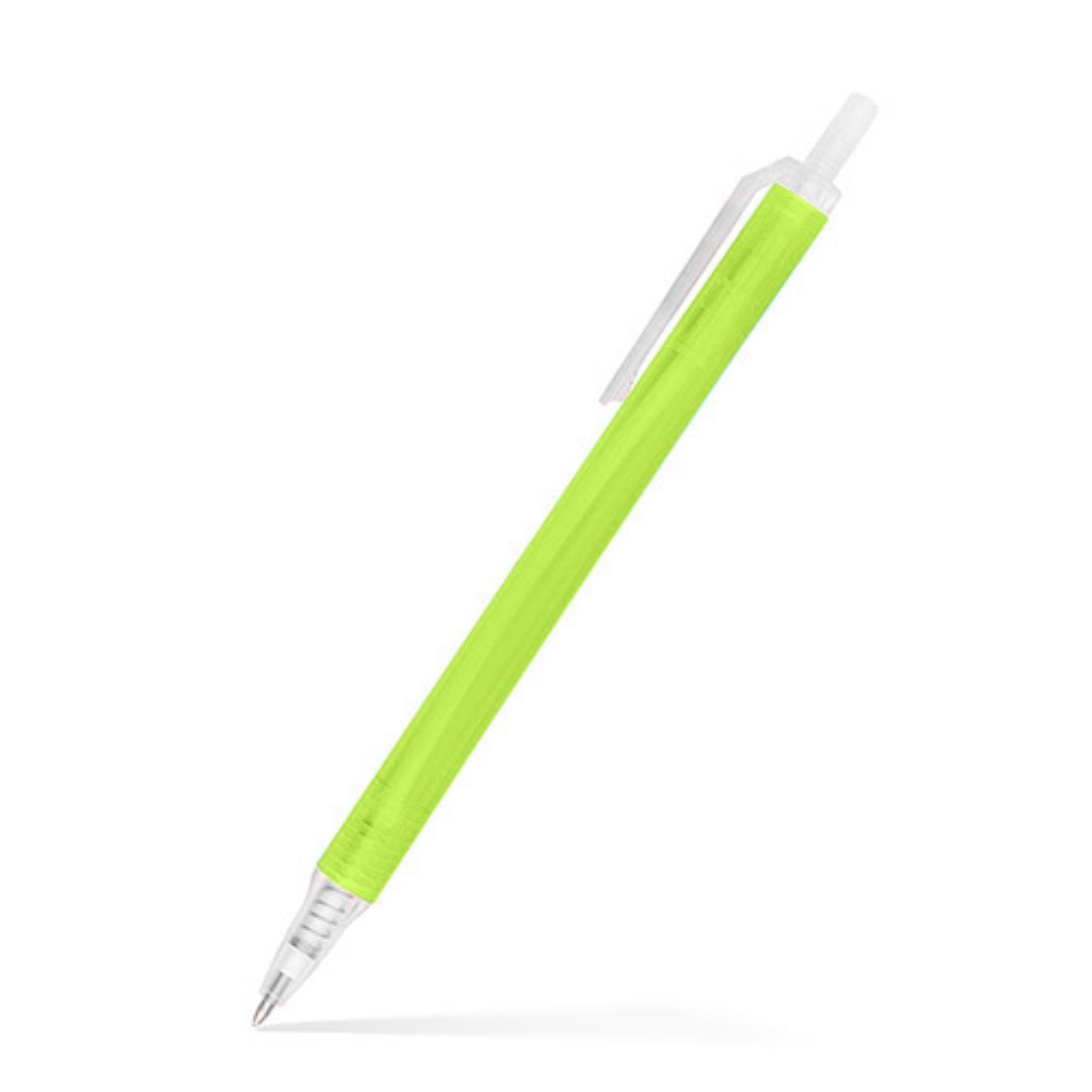 Amber Frosted Translucent Stick Click Pen 6