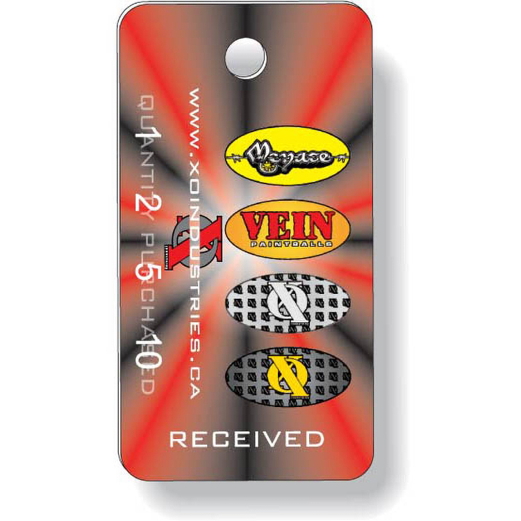 Plastic Key Tag .030 Compressed Laminated PVC (1.125"x2.125"), Full Colour