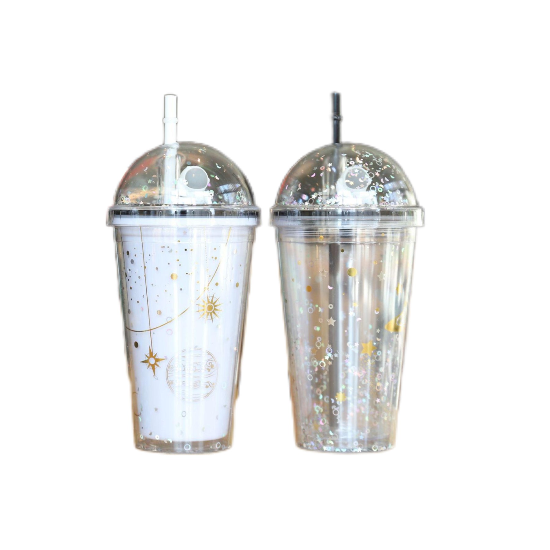 15 oz. Double Wall Space Astronaut Straw Tumbler (direct import) 6